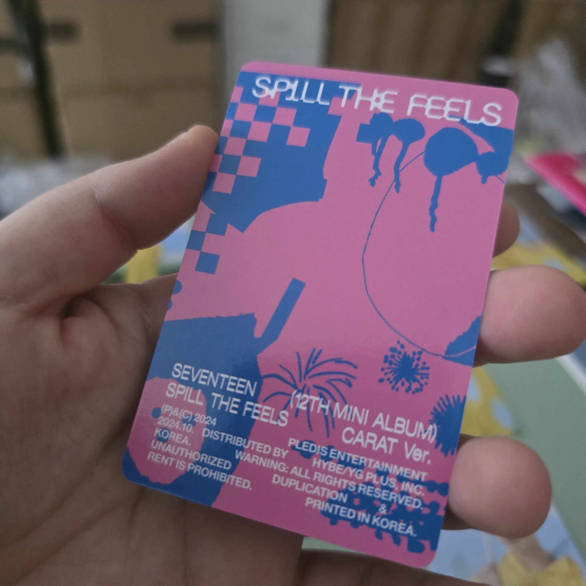 SEVENTEEN Jun SEVENTEEN - Jun - Spill the Feels Album photocard set carat version listing photo 2