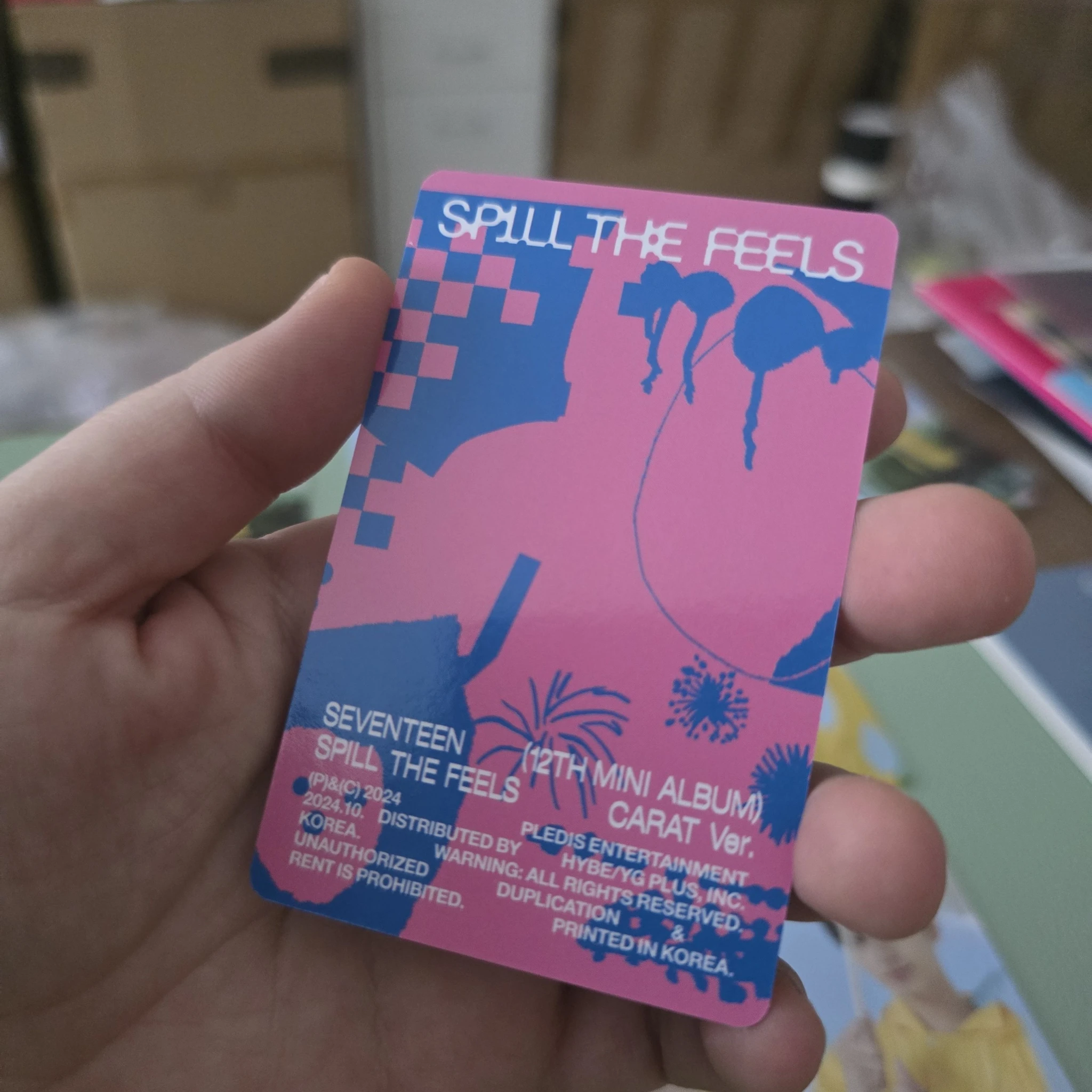 SEVENTEEN Jun SEVENTEEN - Jun - Spill the Feels Album photocard set carat version listing photo 2