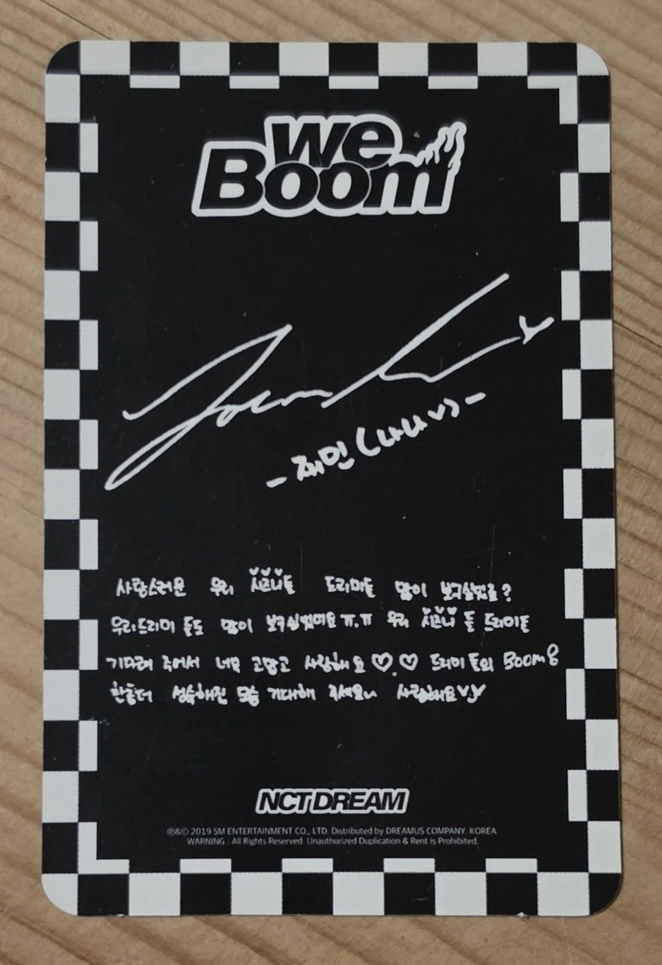 NCT DREAM Jaemin NCT DREAM - Jaemin - We Boom Album we ver. listing photo 2