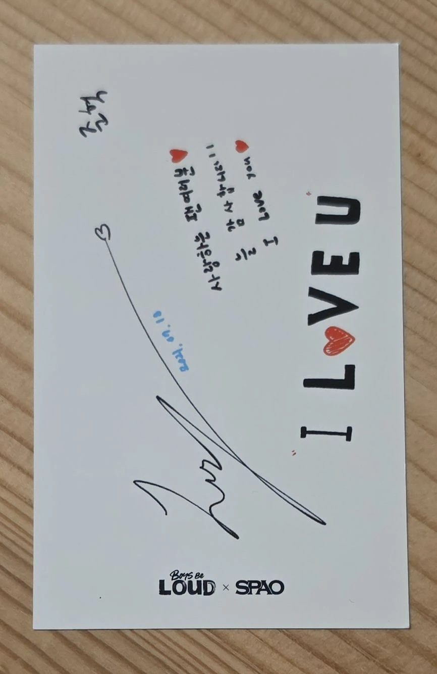 TNX Junhyeok TNX - Junhyeok - LOUD x SPAO Event brand collaboration pre-debut purchase benefit listing photo 2