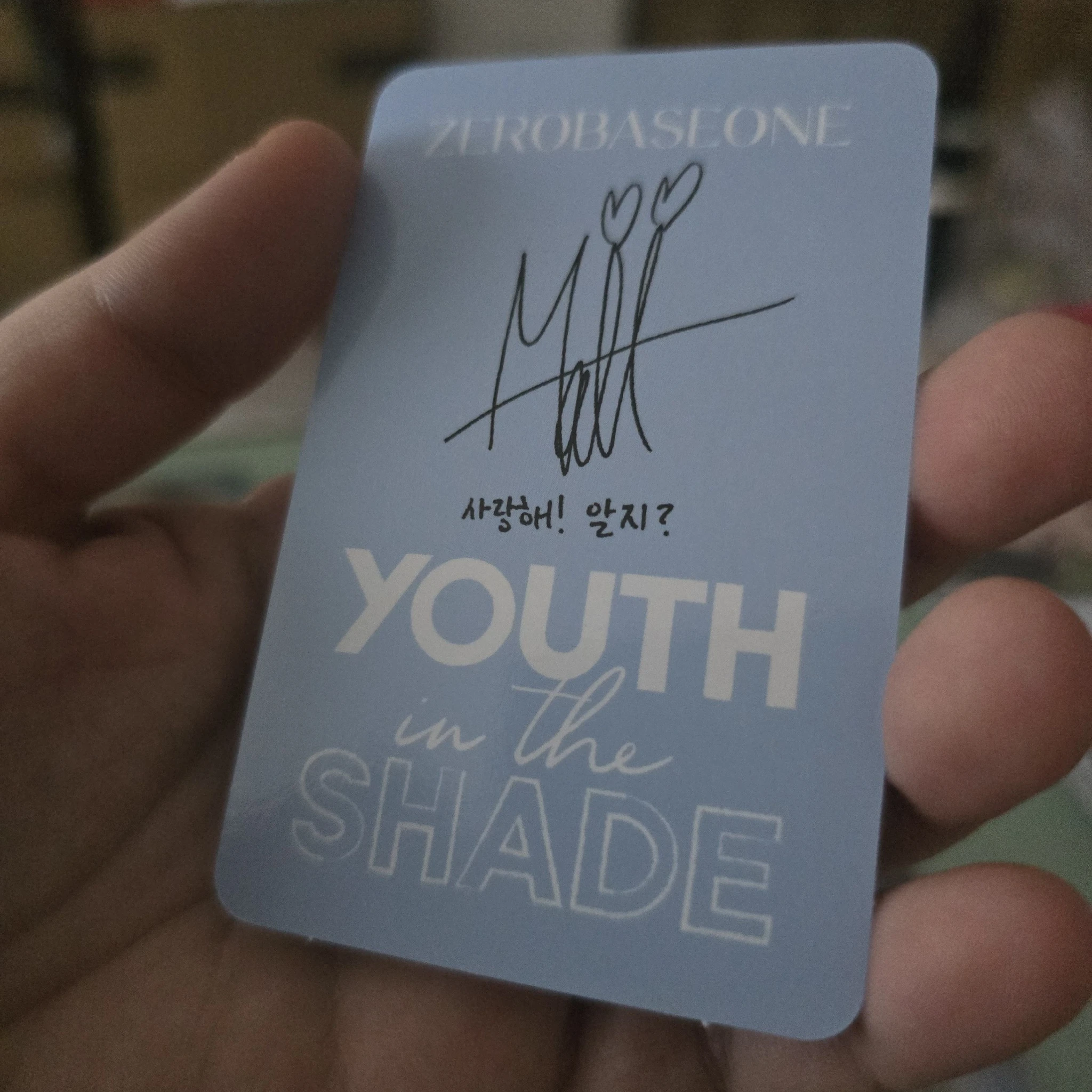 ZEROBASEONE Matthew ZEROBASEONE - Matthew - Youth in the Shade Album korean album youth version listing photo 2