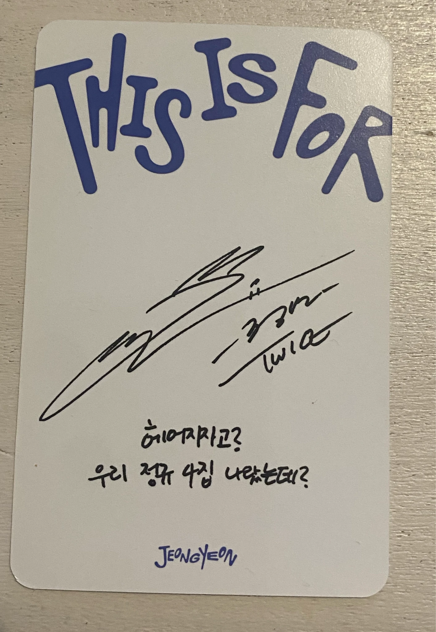 TWICE Jeongyeon TWICE-Jeongyeon-Album-this is for listing photo 2