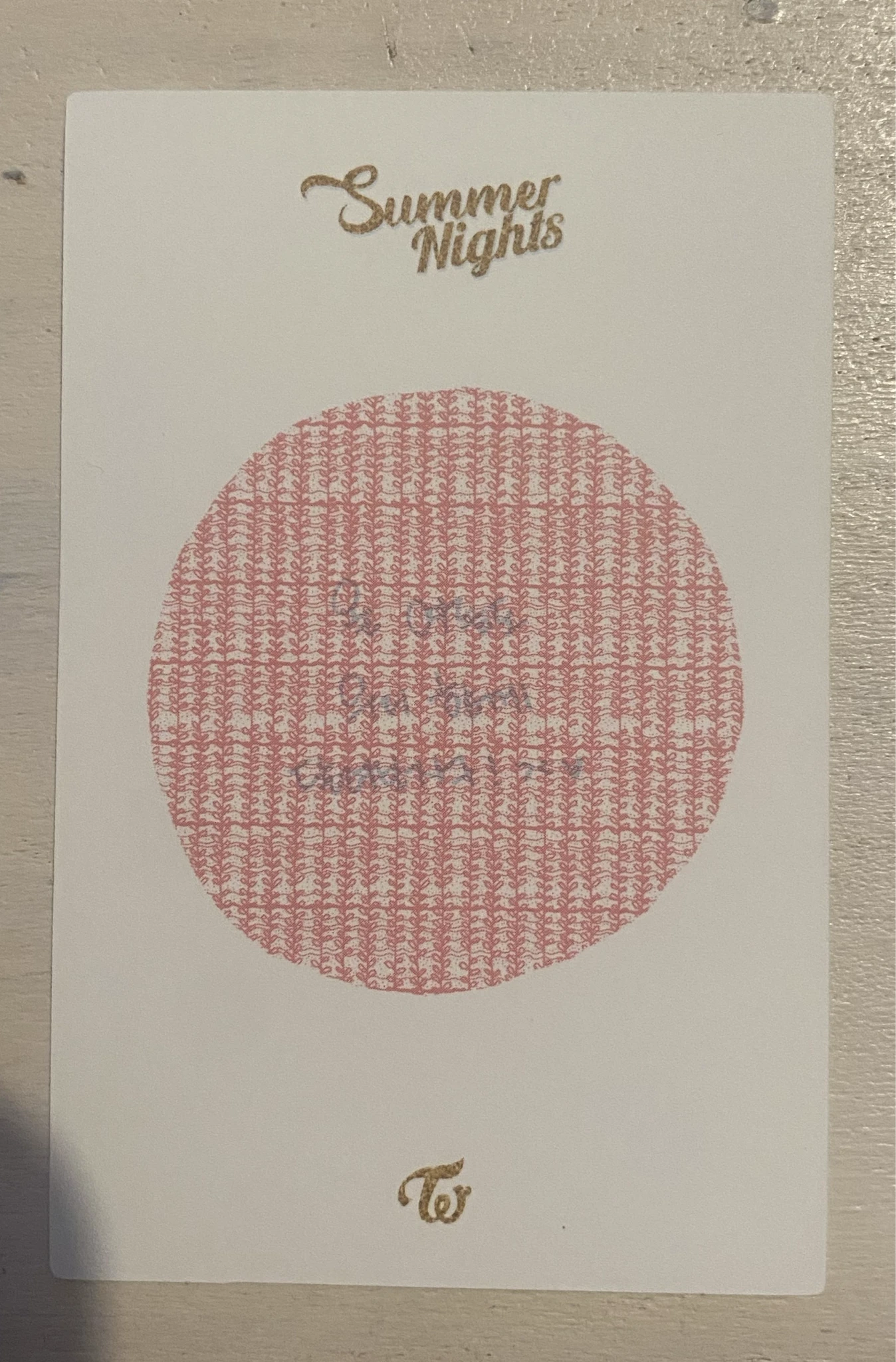 TWICE Sana TWICE-Sana-Album-summer nights listing photo 2