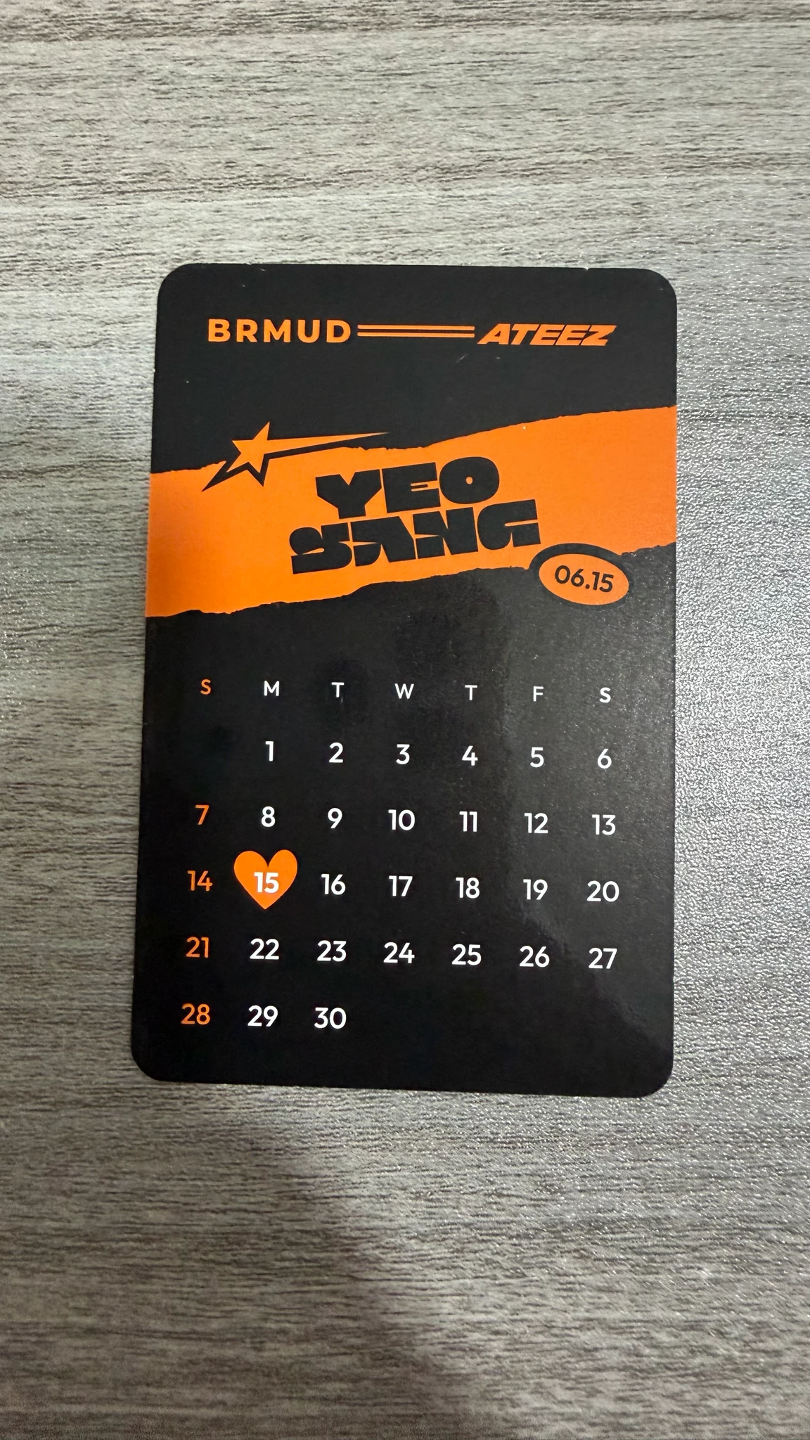 ATEEZ Yeosang ATEEZ - Yeosang - BRMUD × ATEEZ Other merch photocard listing photo 2