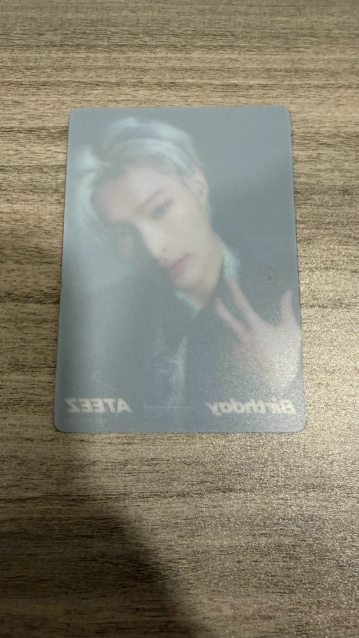 ATEEZ Mingi ATEEZ - Mingi - Birthday Album hmv pre-order benefit (pob) clear listing photo 2