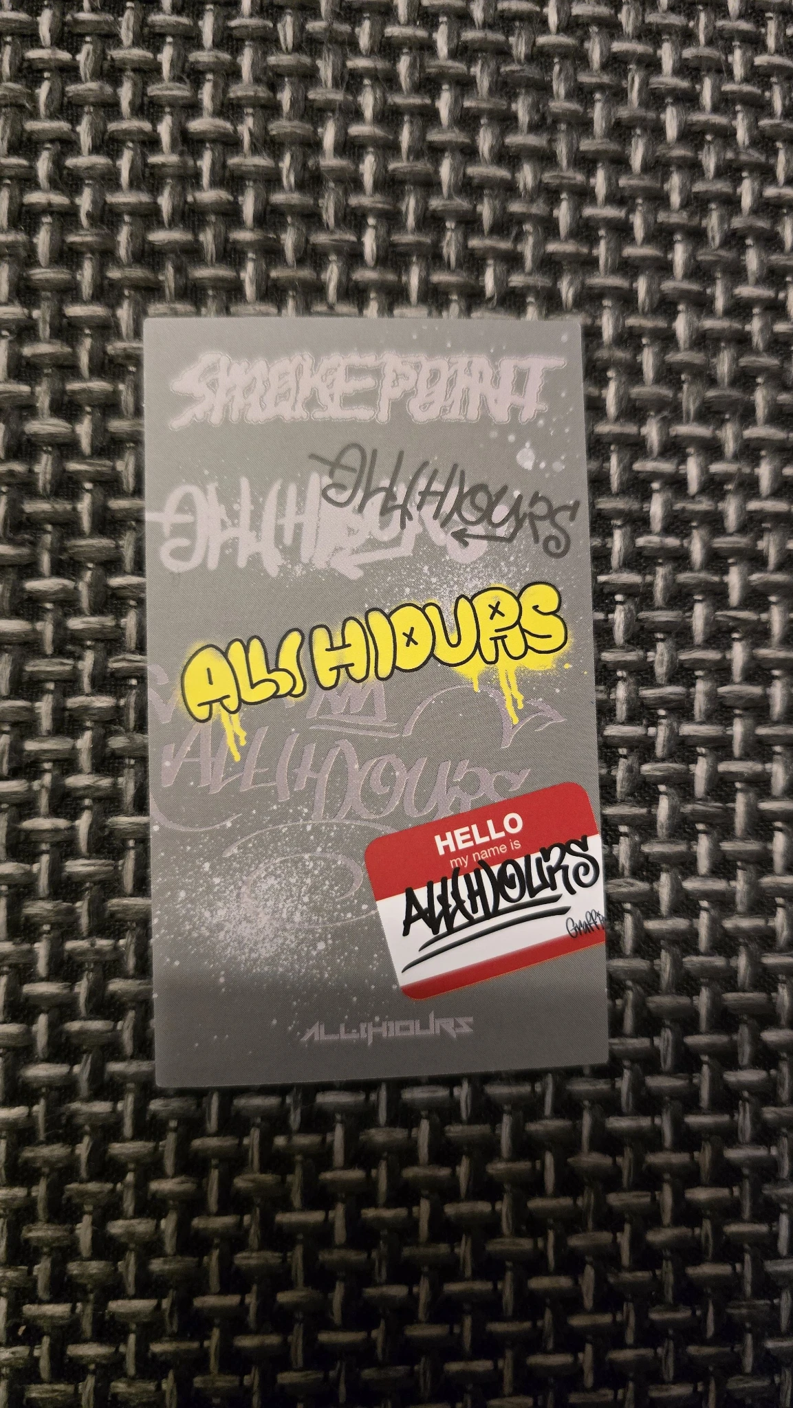 ALL(H)OURS ON:N ALL(H)OURS - ON:N - Smoke Point Album thermo card impurity version album inclusion listing photo 2