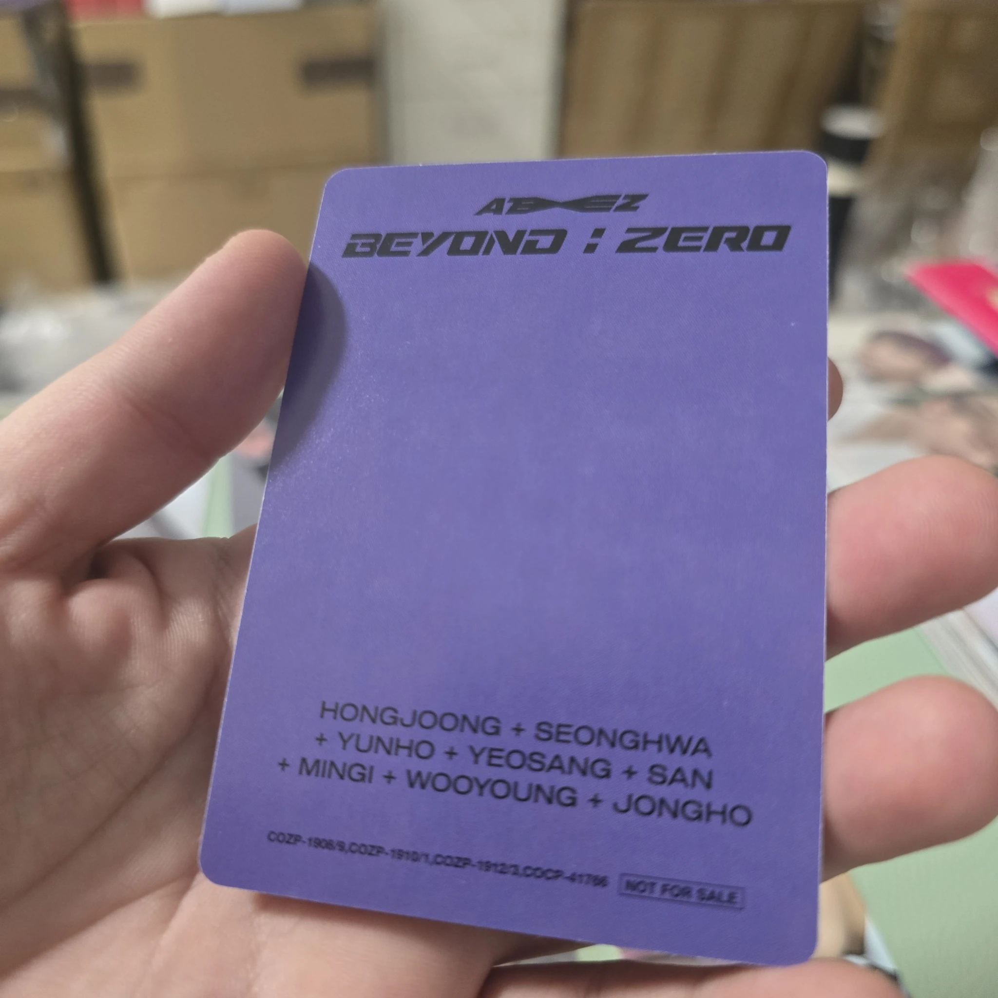 ATEEZ Jongho ATEEZ - Jongho - BEYOND : ZERO Album album photocard standard version listing photo 2