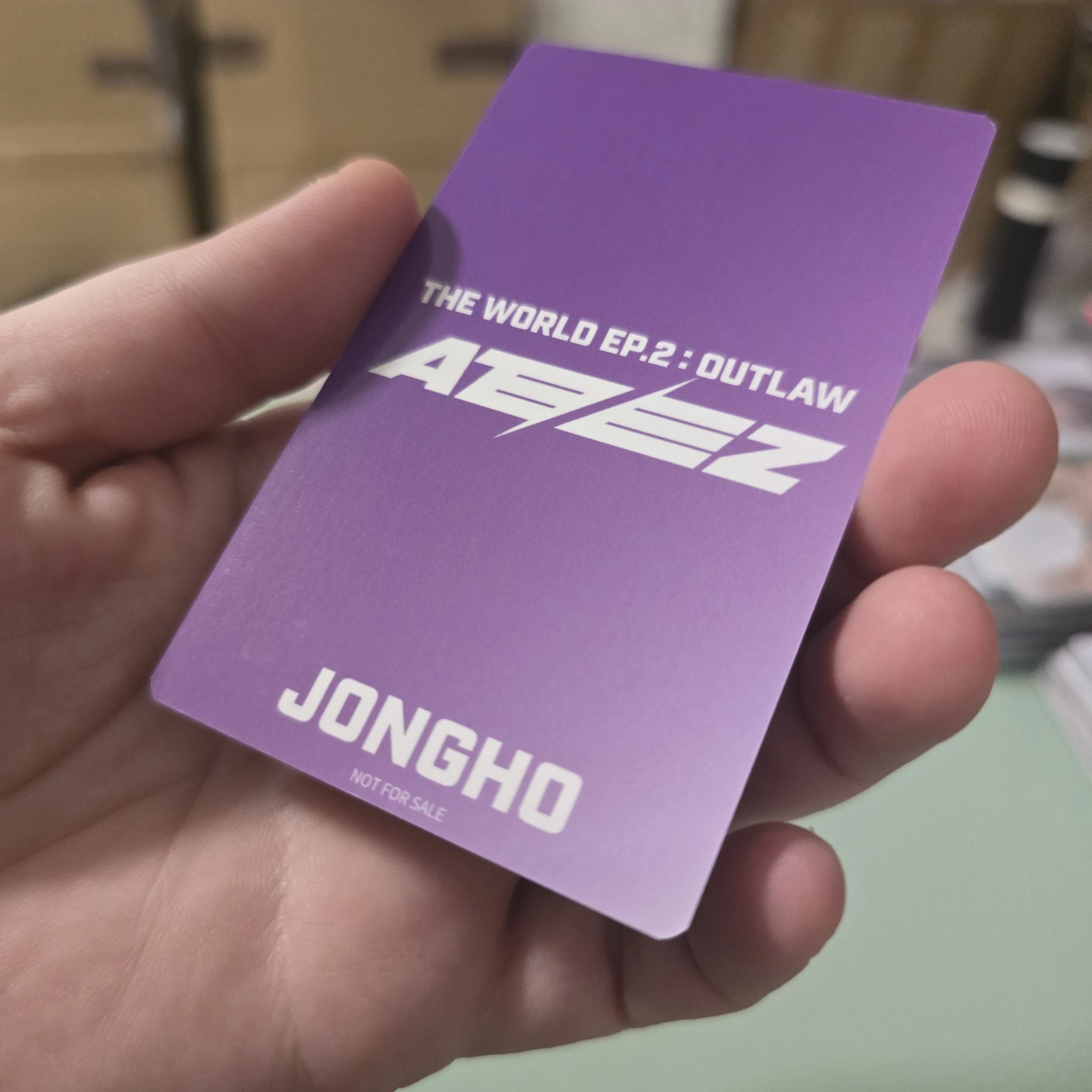 ATEEZ Jongho ATEEZ - Jongho - THE WORLD EP.2 : OUTLAW Album pob (pre-order benefit) universal concept photocard listing photo 2