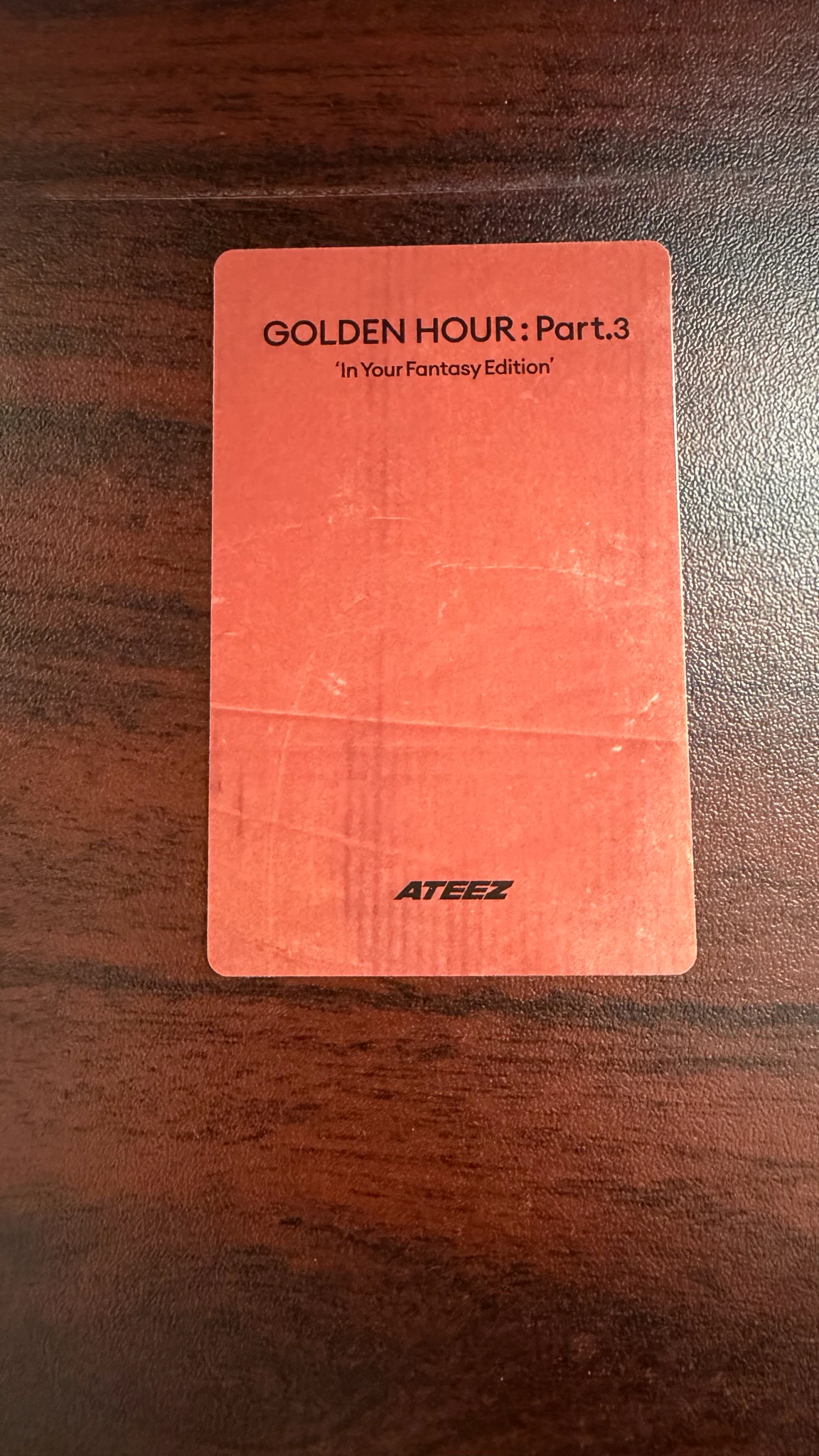 ATEEZ Mingi ATEEZ - Mingi - Golden Hour : Part.3 'In Your Fantasy Edition' Album album photocard limited version listing photo 2