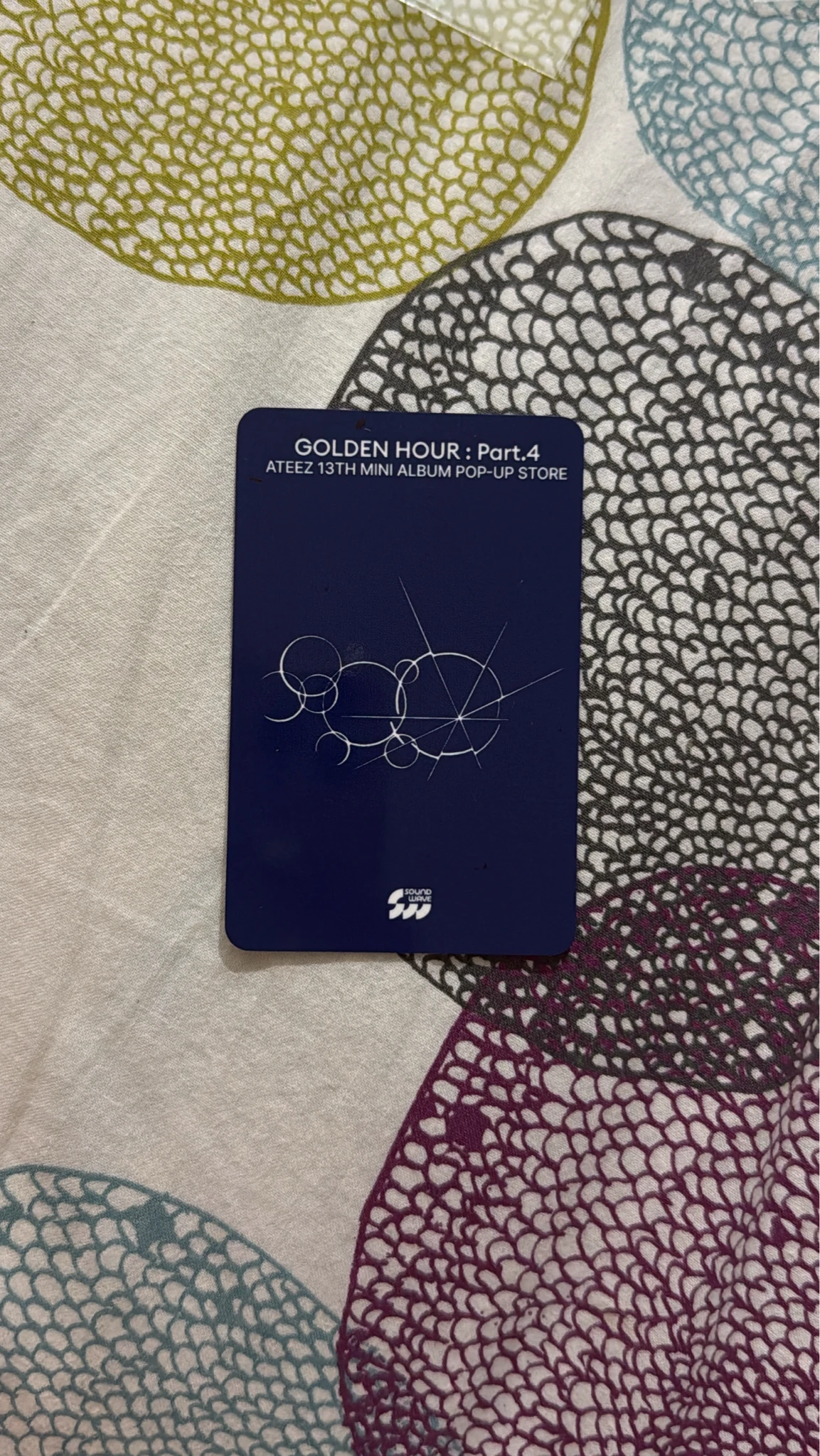 ATEEZ Yunho ATEEZ - Yunho - GOLDEN HOUR : Part.4 Album lucky draw (LD) soundwave pop-up offline listing photo 2