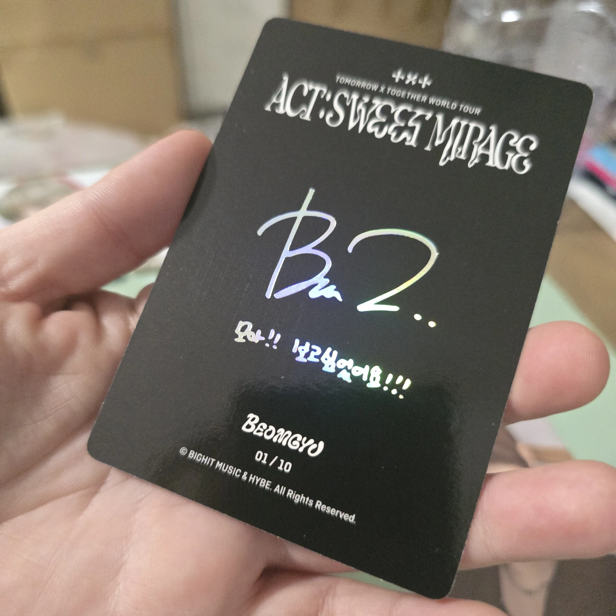 TOMORROW X TOGETHER Beomgyu TOMORROW X TOGETHER - Beomgyu - ACT:SWEET MIRAGE Event mini photocard listing photo 2