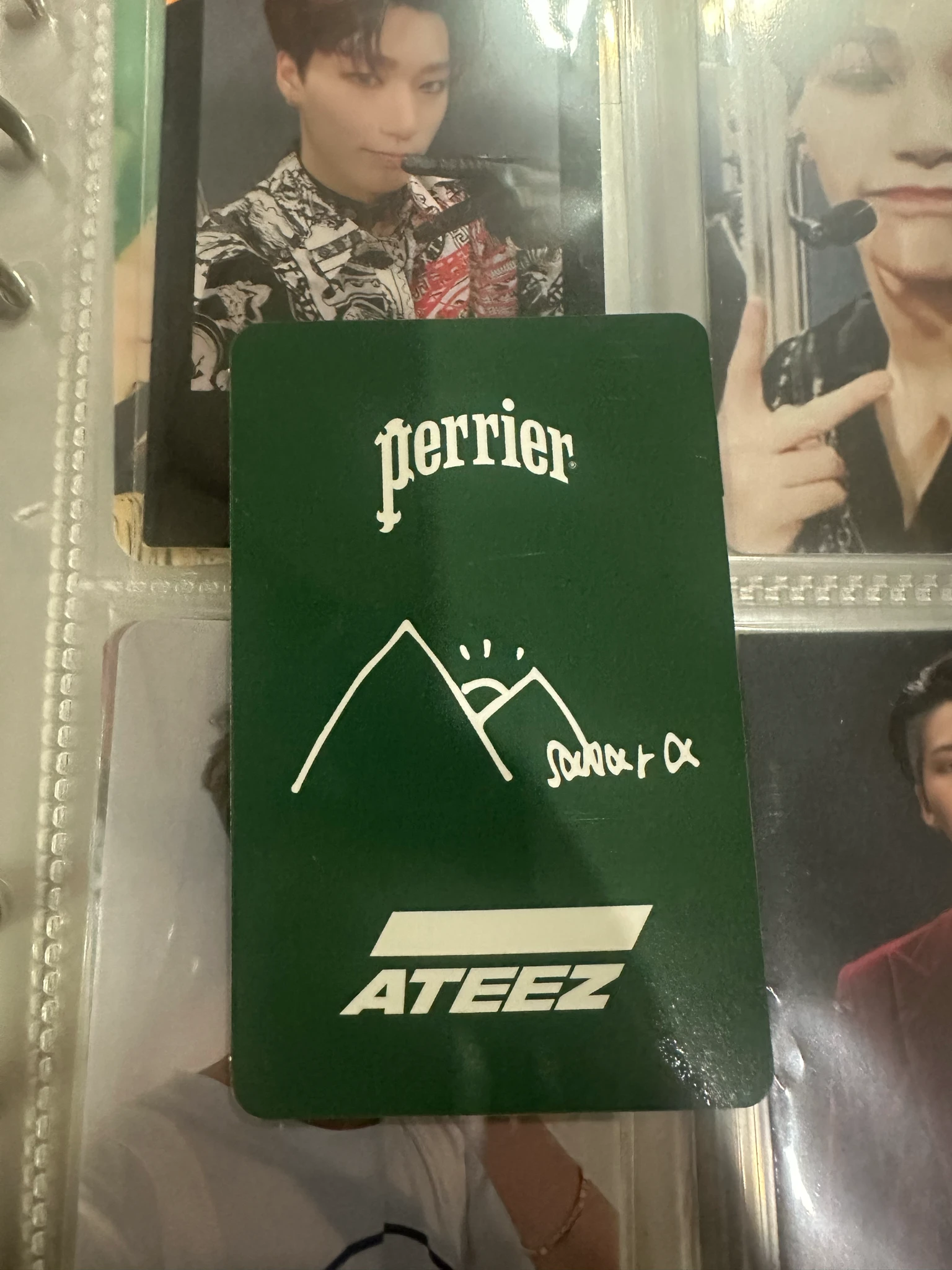 ATEEZ San ATEEZ - San - Map the Extraordinaire - Ateez with Perrier Event offline brand collaboration merch photocard listing photo 2