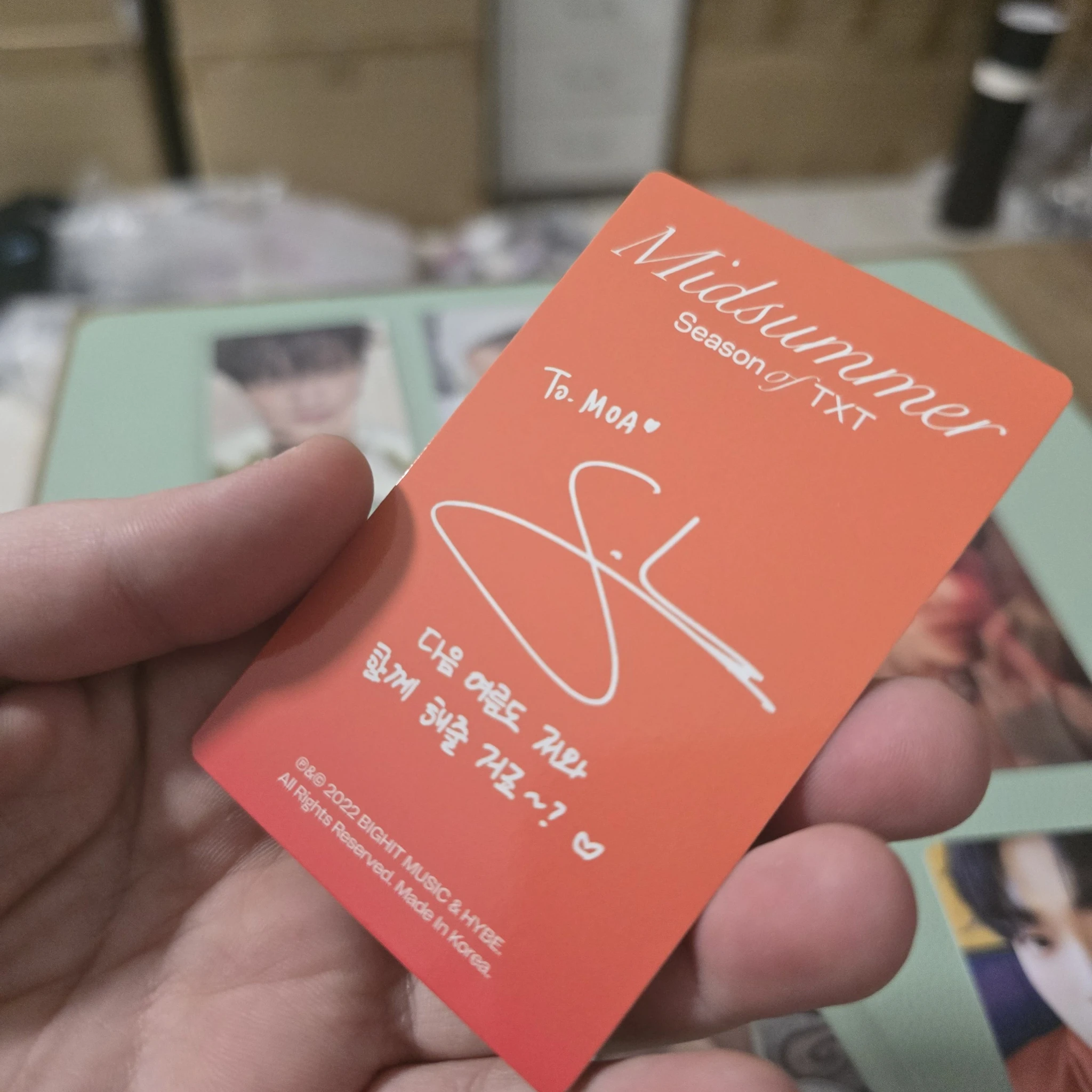 TOMORROW X TOGETHER Soobin TOMORROW X TOGETHER - Soobin - Midsummer  Other orangeade ver listing photo 2