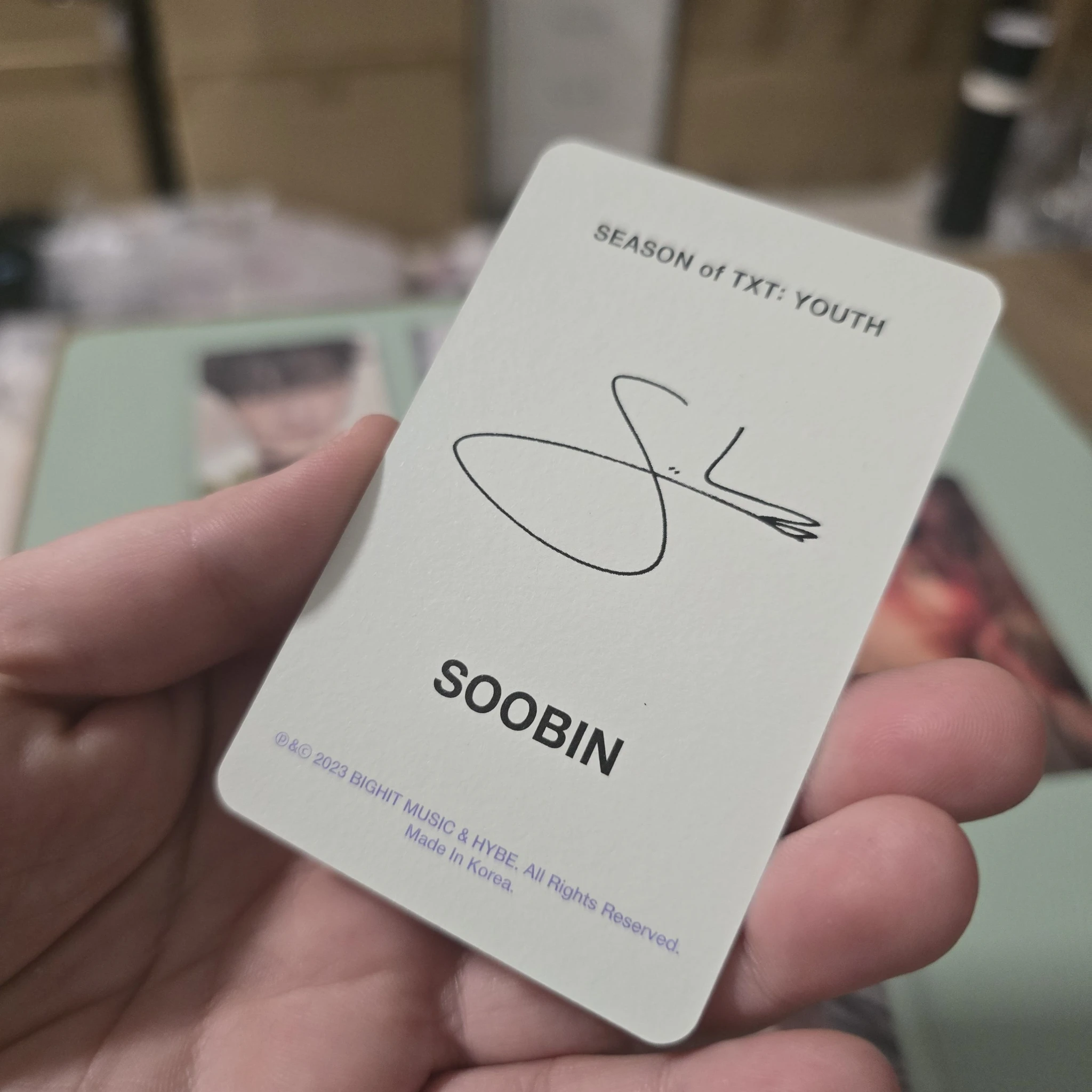 TOMORROW X TOGETHER Soobin TOMORROW X TOGETHER - Soobin - Season of TXT YOUTH Other listing photo 2