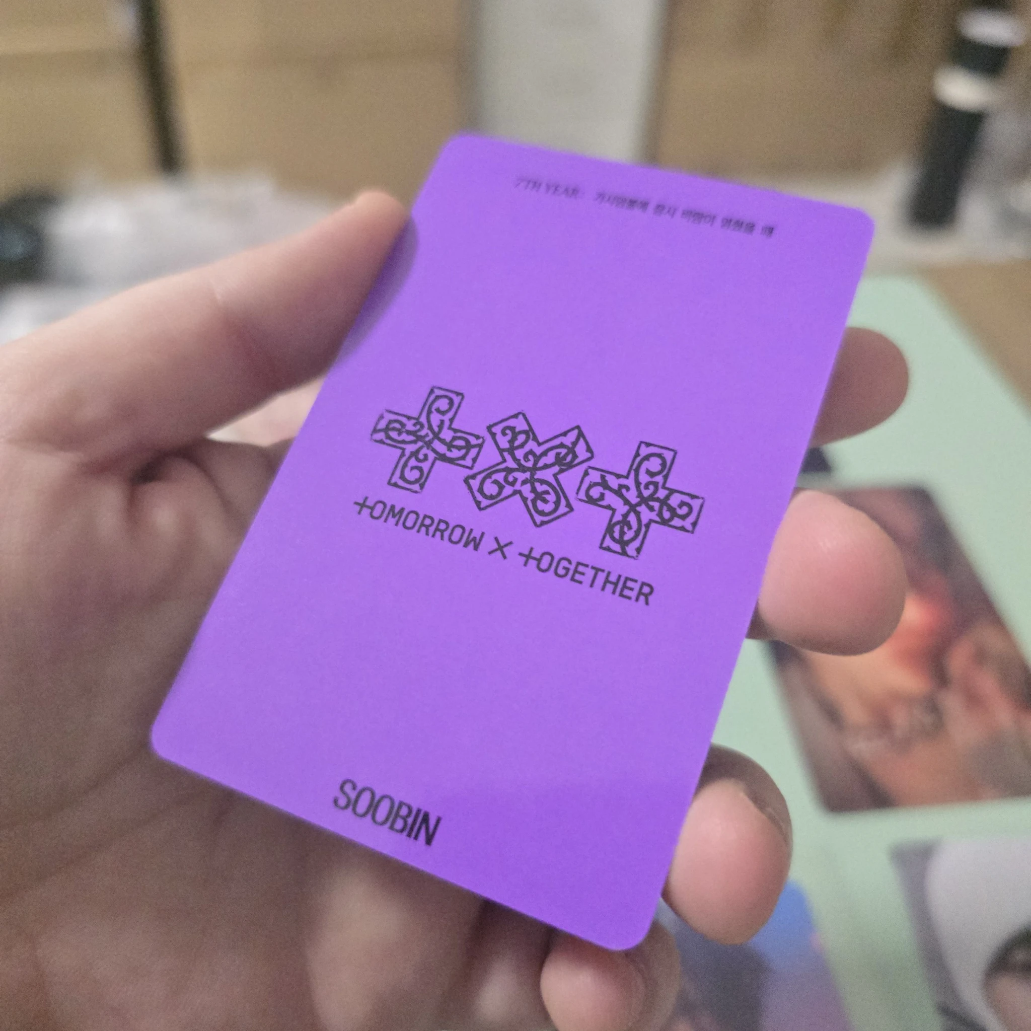 TOMORROW X TOGETHER Soobin TOMORROW X TOGETHER - 7TH YEAR: A Moment of Stillness in the Thorns Album pob (pre-order benefit) weverse japan shop (wvj) thorn version listing photo 2