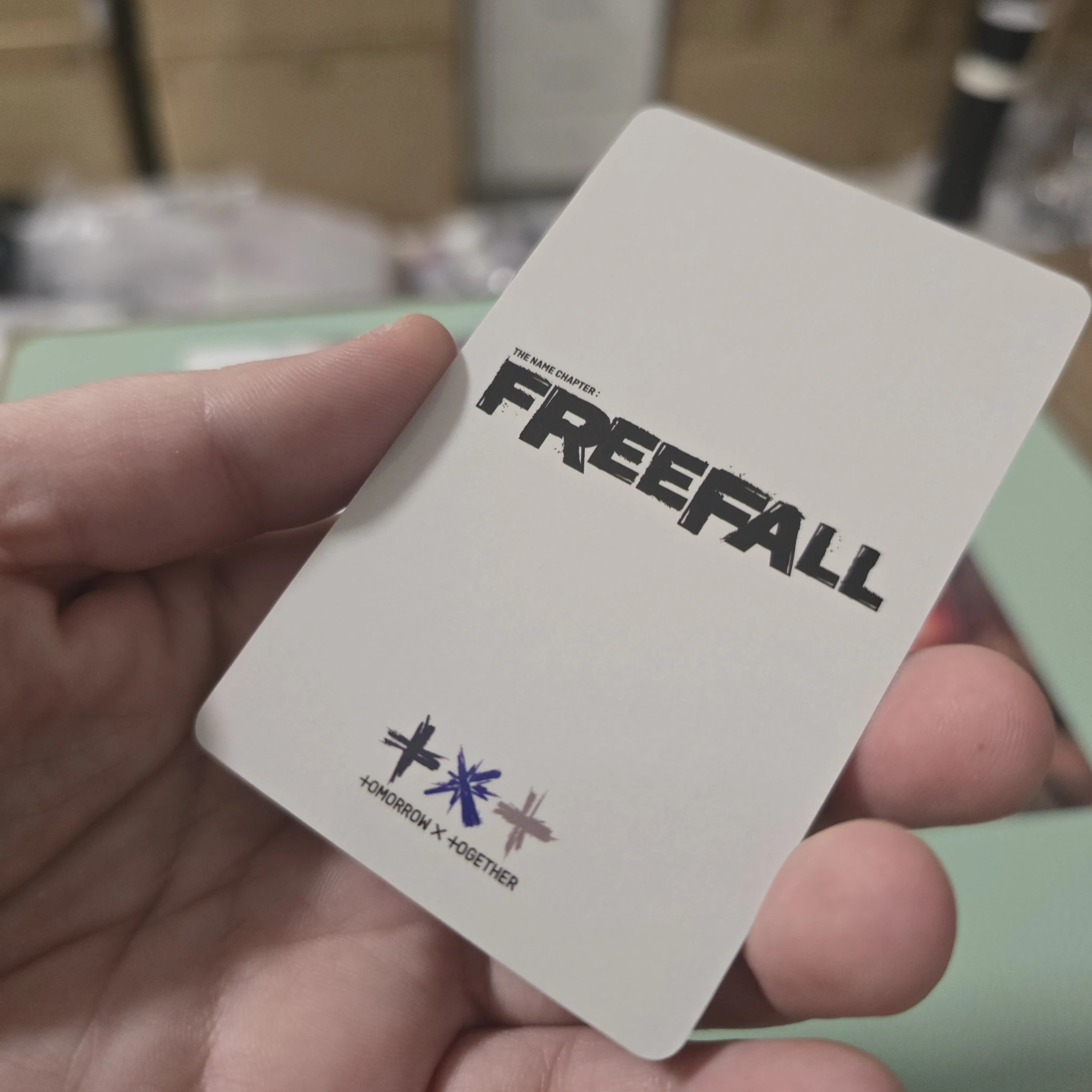 TOMORROW X TOGETHER Soobin TOMORROW X TOGETHER - Soobin - The Name Chapter: Freefall Album UMS japan (universal music store) pob (pre-order benefit) gravity version listing photo 2