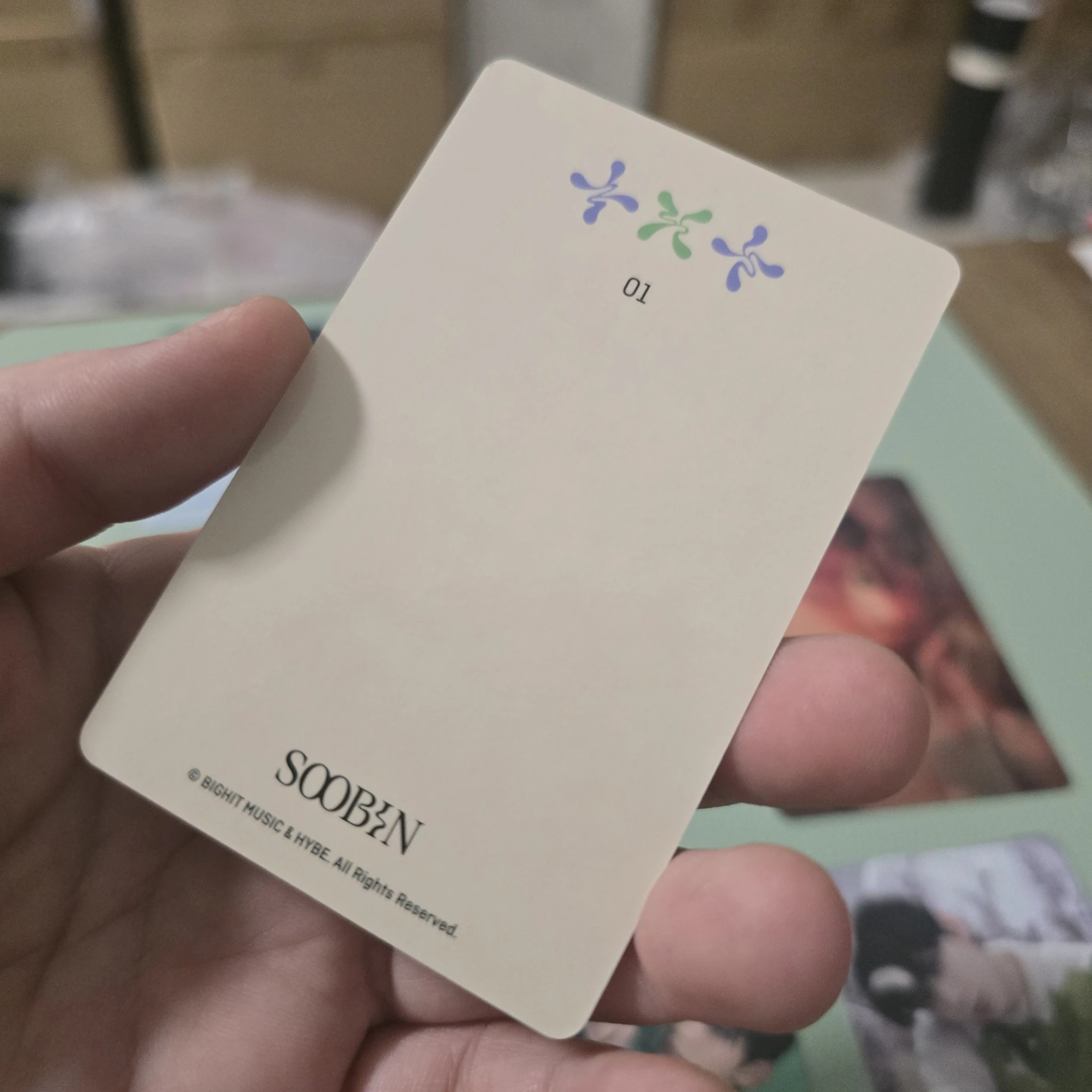 TOMORROW X TOGETHER Soobin TOMORROW X TOGETHER - Soobin - SWEET Album pop-up store weverse global shop (wvg) trading card listing photo 2
