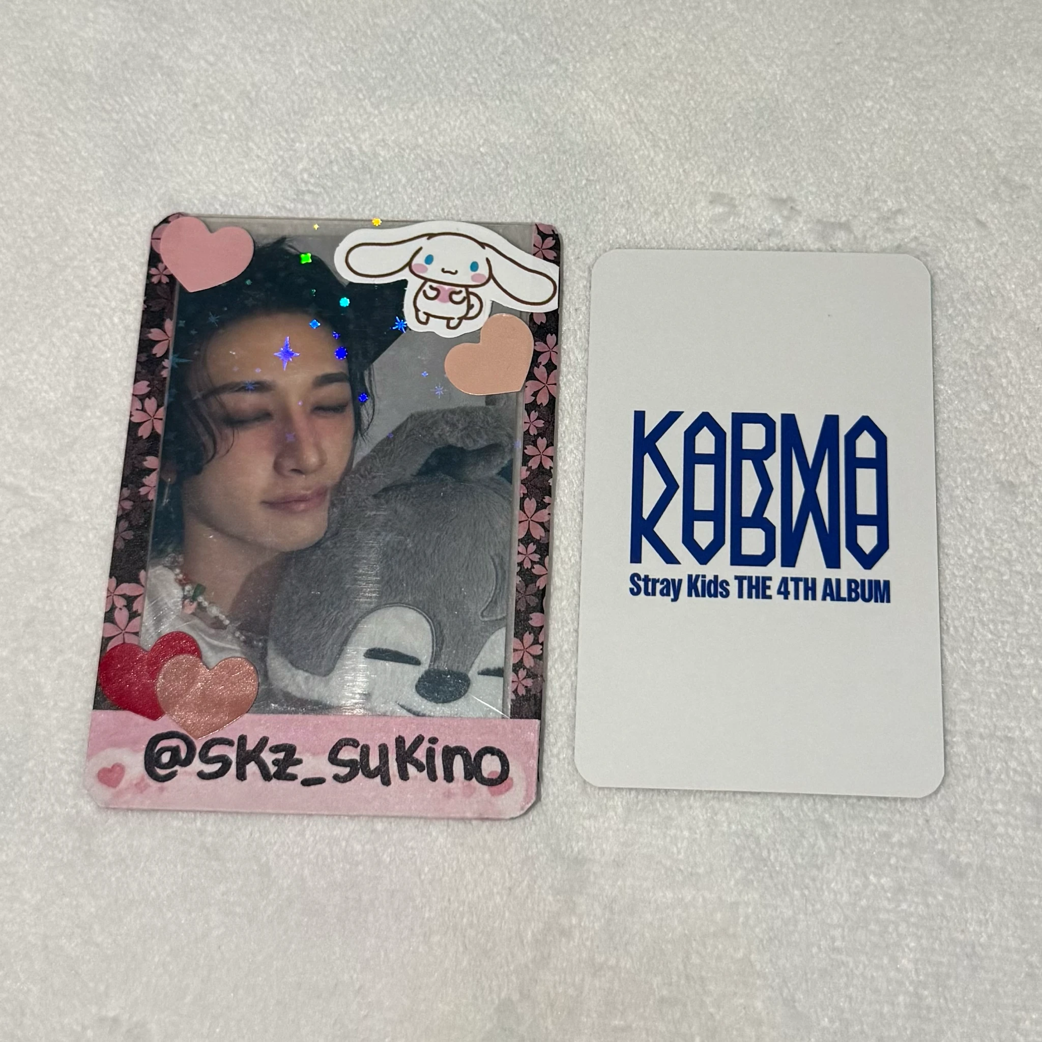 Stray Kids Seungmin Stray Kids - Seungmin - KARMA Album pre-order benefit (pob) blue dream media listing photo 2