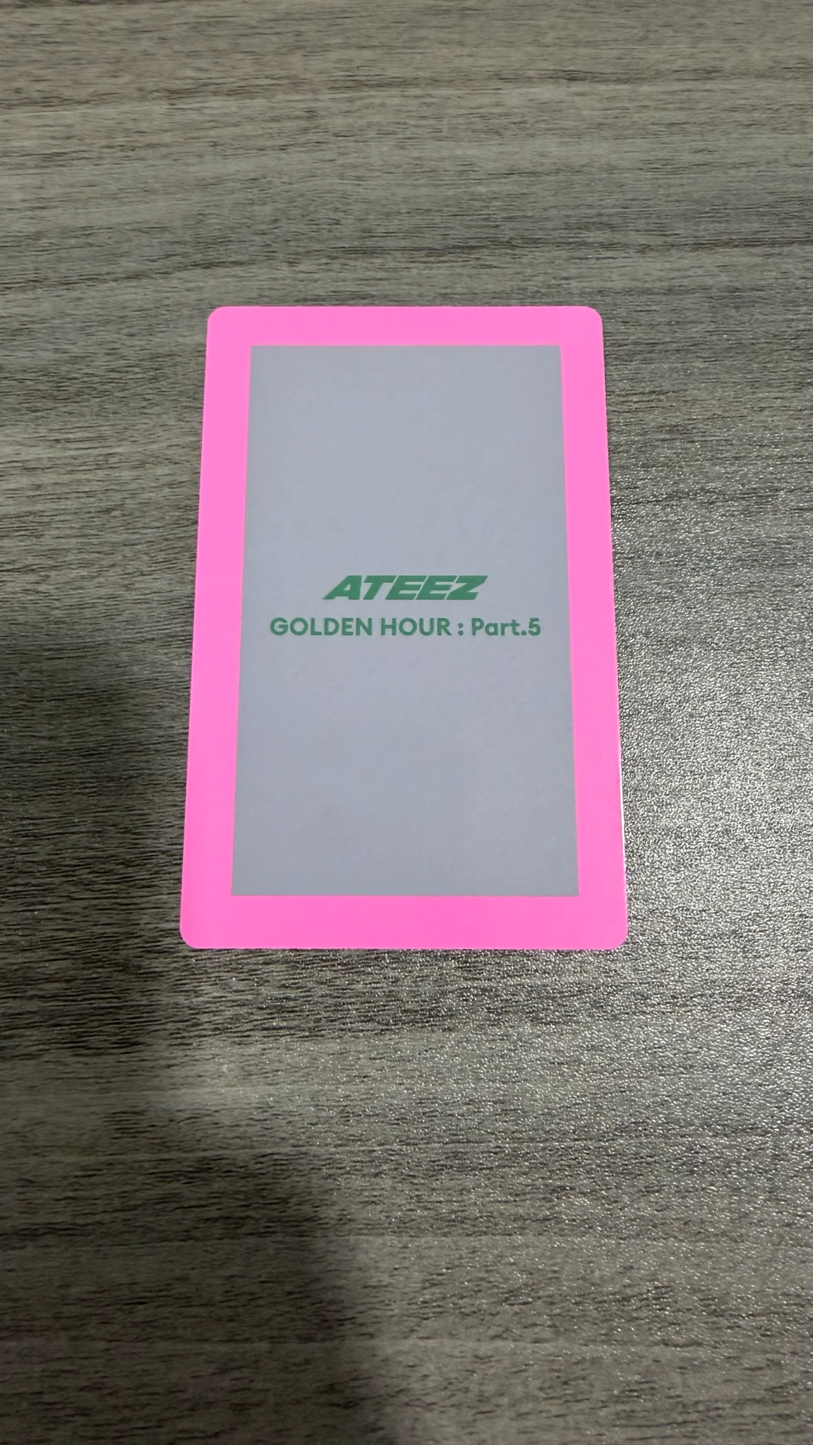 ATEEZ Wooyoung ATEEZ - Wooyoung - GOLDEN HOUR : Part.5 Album album photocard A version listing photo 2