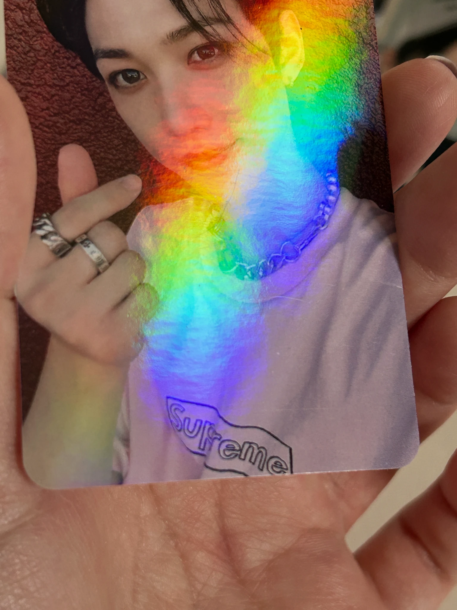 Stray Kids Felix Stray Kids - Felix - Maxident Album pre-order benefit (pob) KMStation holographic (hologram) listing photo 2