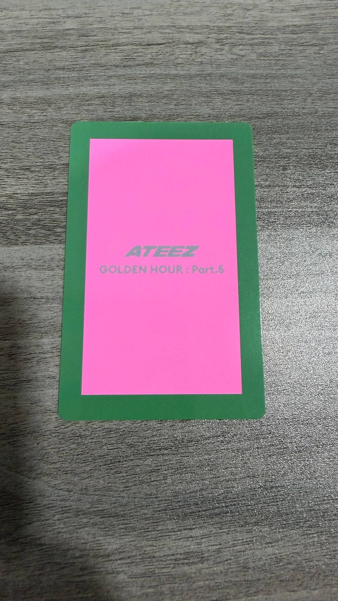 ATEEZ Seonghwa ATEEZ - Seonghwa - GOLDEN HOUR : Part.5 Album Z version album photocard listing photo 2