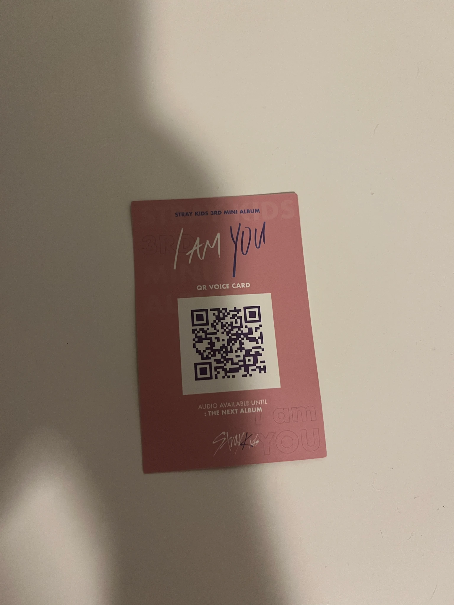 Stray Kids I.N Stray Kids - I.N - I am YOU Album album photocard C version version 3 standard version qr card listing photo 2