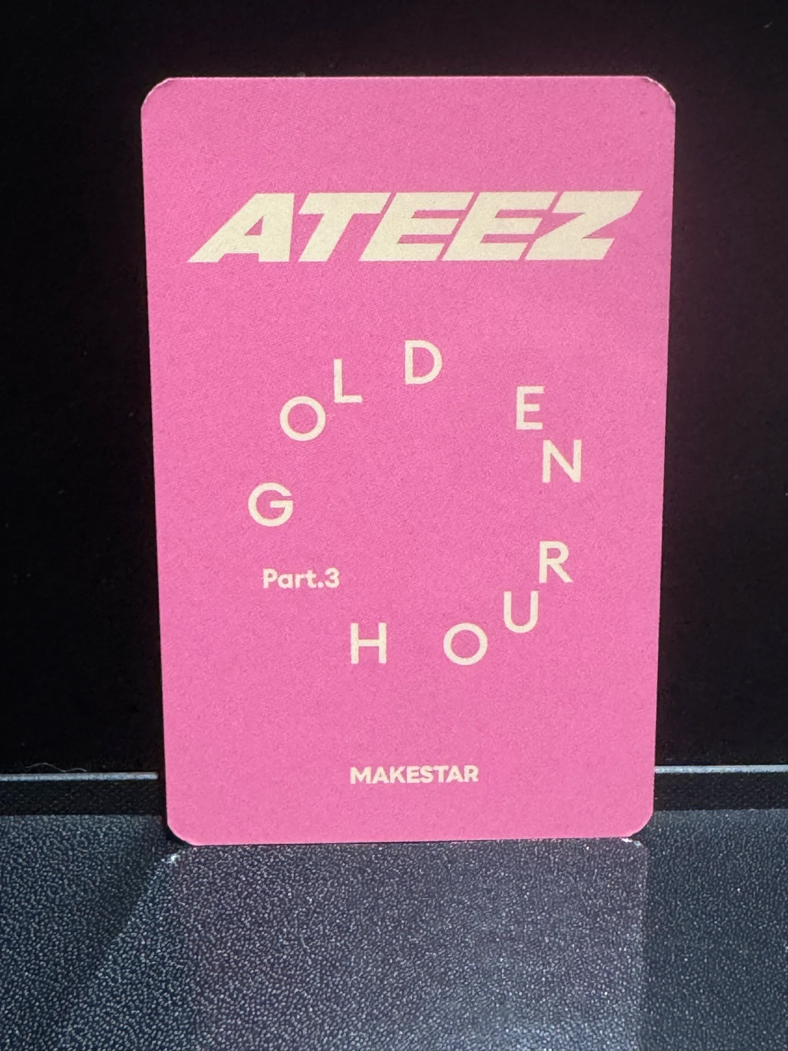 ATEEZ Yeosang ATEEZ - Yeosang - Golden Hour : Part.3 Album pob (pre-order benefit) lucky draw listing photo 2