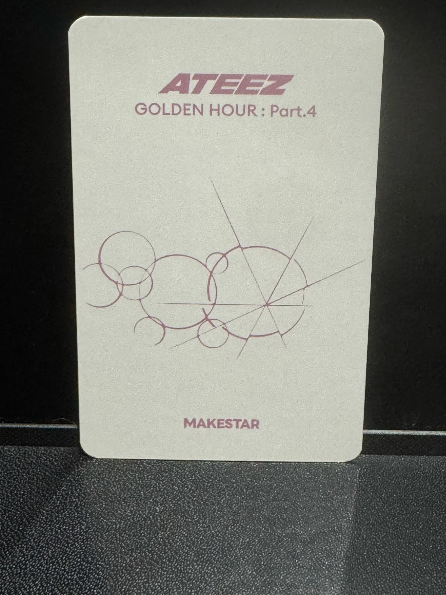 ATEEZ Yeosang ATEEZ - Yeosang - Golden Hour : Part.4 Album makestar pob (pre-order benefit) fansign round 5 listing photo 2