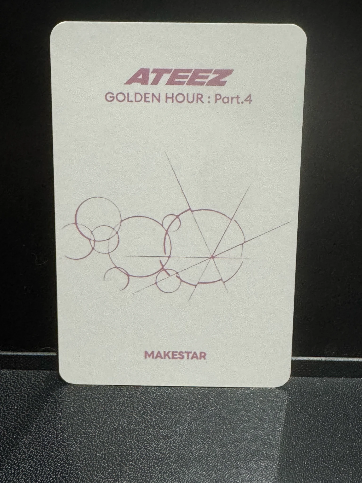 ATEEZ Jongho ATEEZ - Jongho - Golden Hour : Part.4 Album makestar pob (pre-order benefit) fansign round 5 listing photo 2