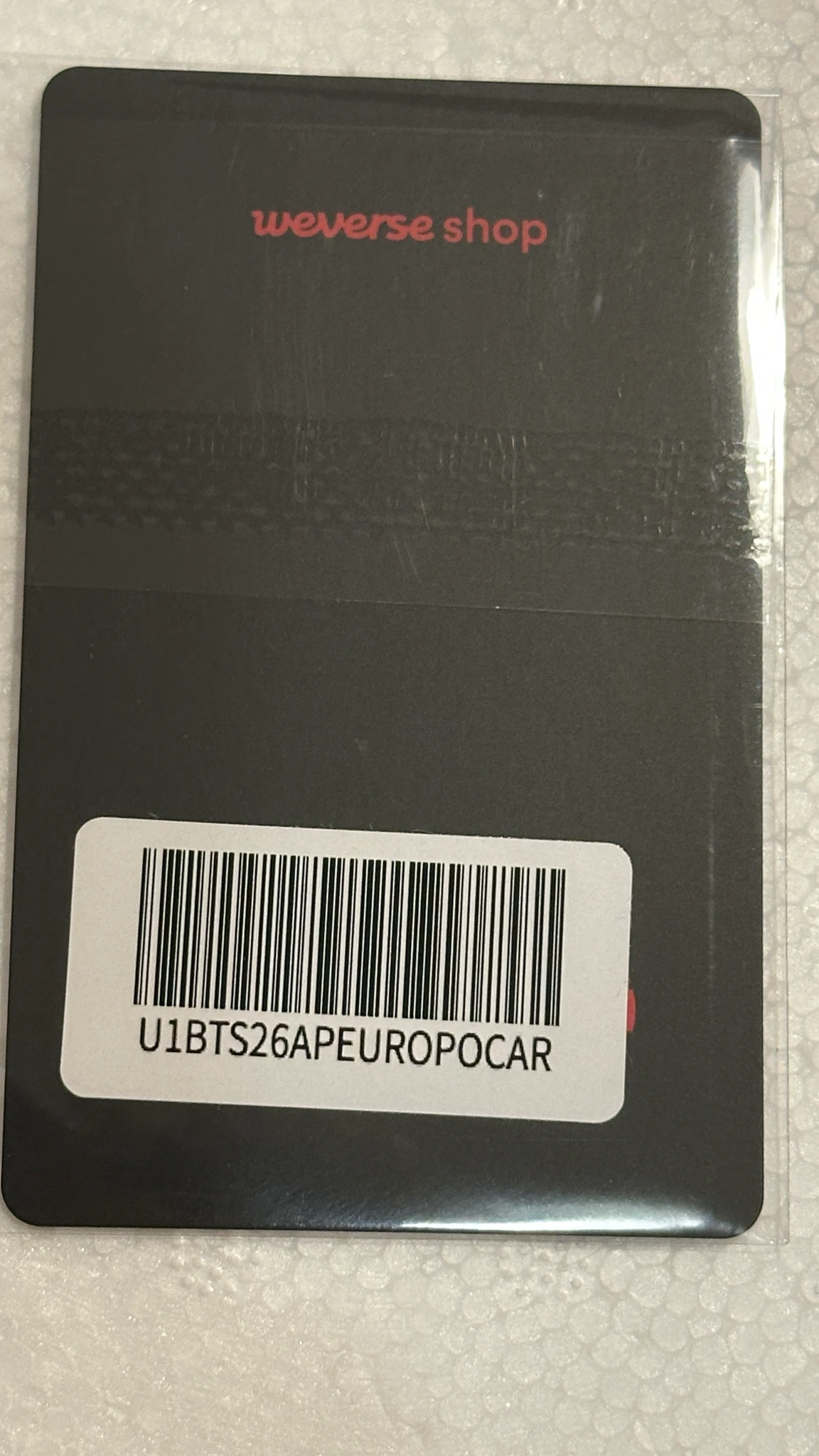 BTS Jin BTS - Jin - ARIRANG World Tour Event lucky draw (LD) album pick-up weverse global shop (wvg) europe (EU) exclusive listing photo 2