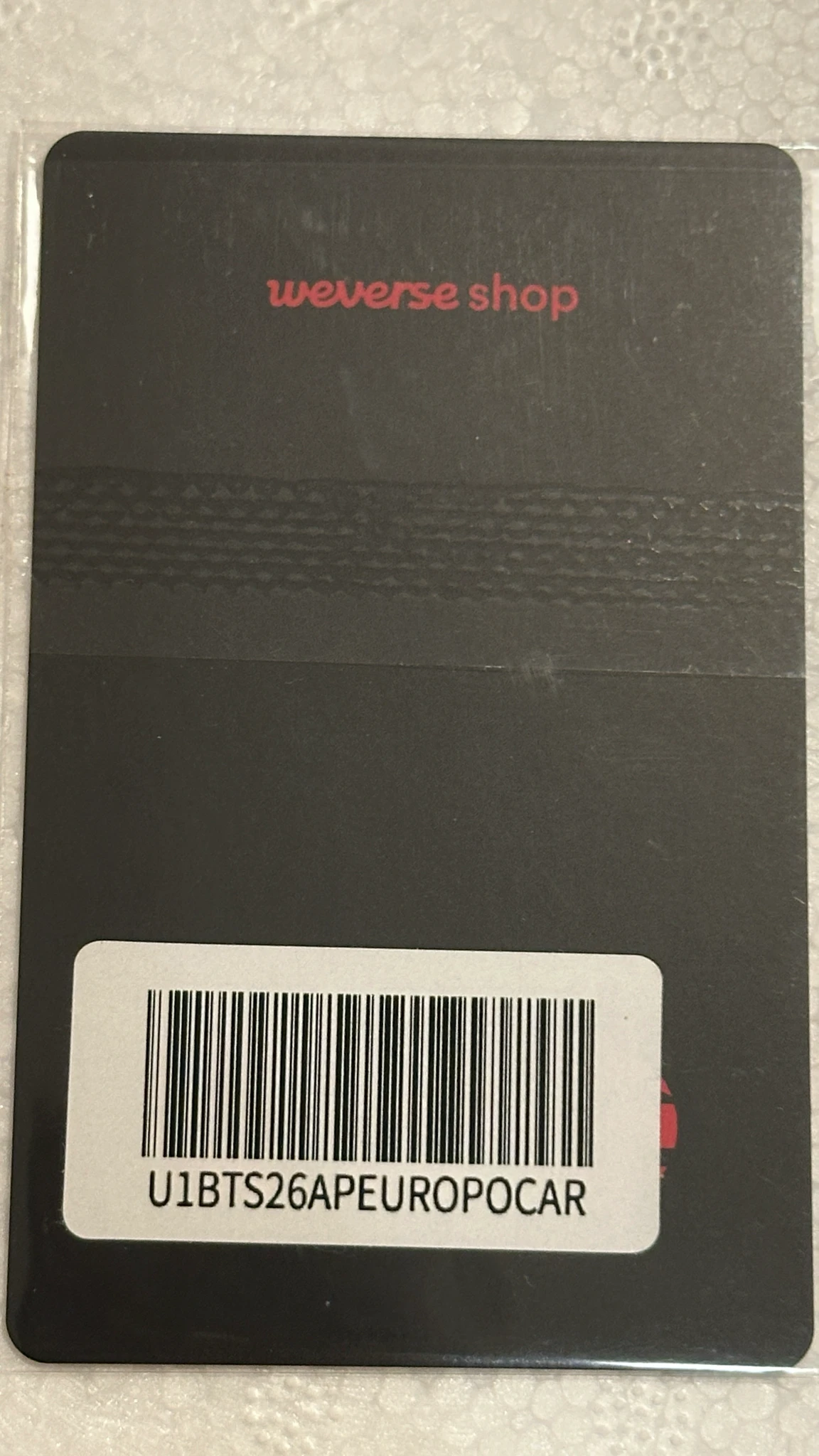 BTS Jungkook BTS - Jungkook - ARIRANG World Tour Event lucky draw (LD) album pick-up weverse global shop (wvg) europe (EU) exclusive listing photo 2