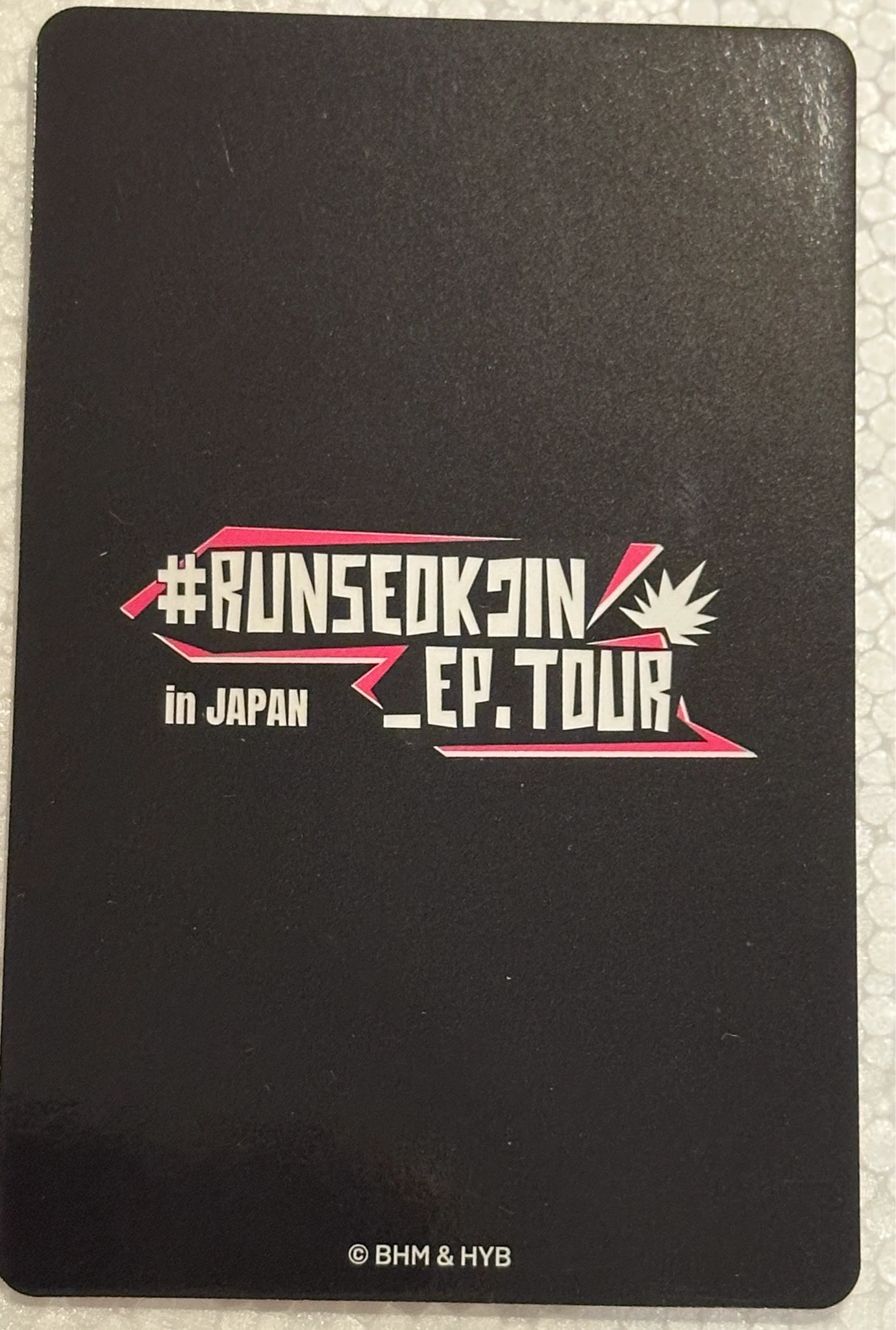 BTS Jin BTS - Jin - #RunSeokjin_EP.Tour Event mini photocard japan listing photo 2