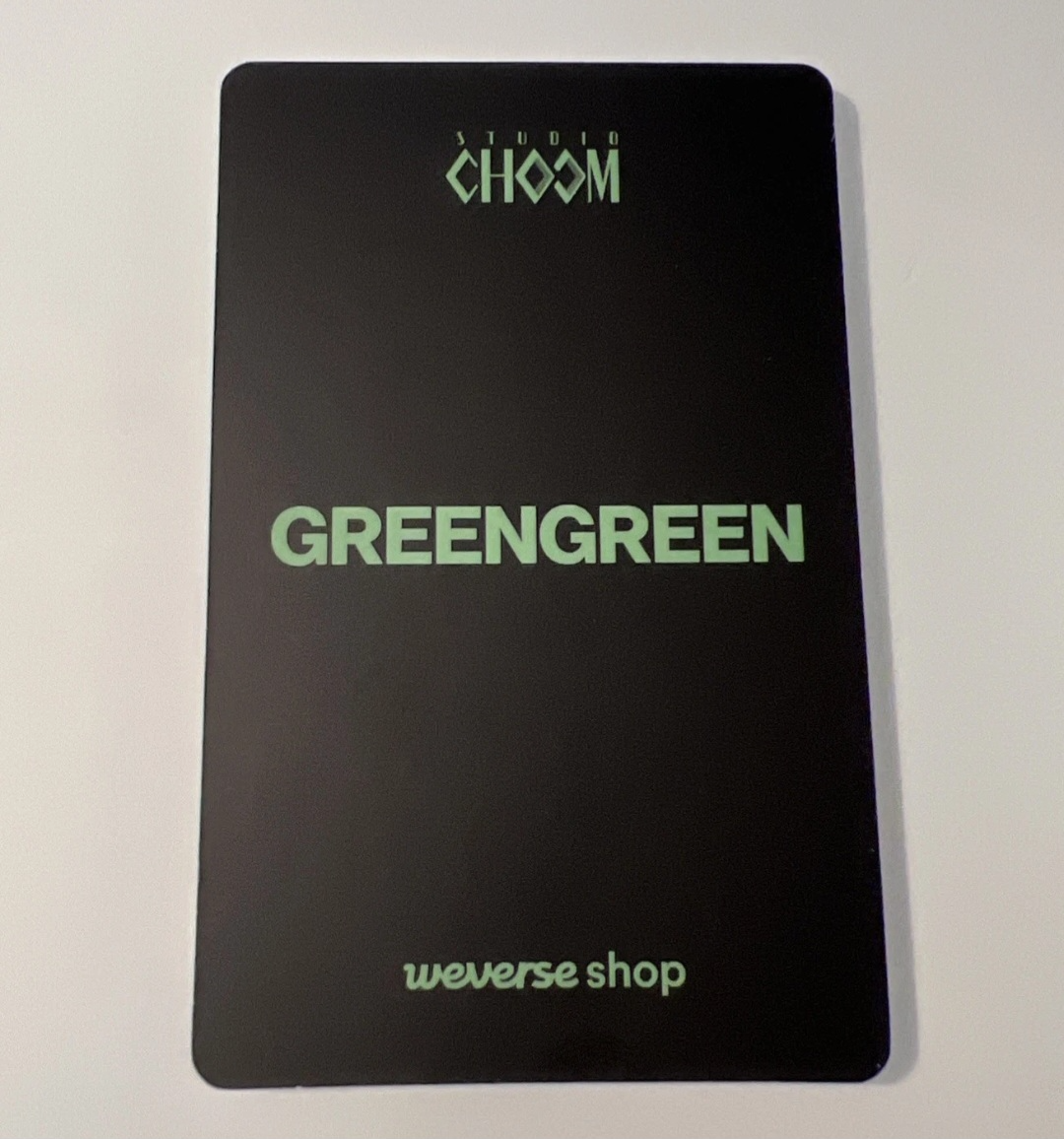 CORTIS Juhoon CORTIS - Juhoon - GREENGREEN Album studio choom pob (pre-order benefit) weverse global shop (wvg) B version listing photo 2