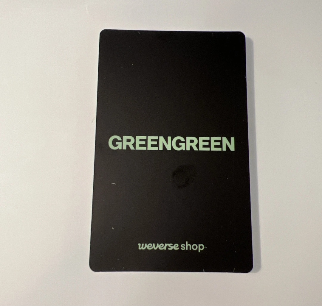 CORTIS Juhoon CORTIS - Juhoon - GREENGREEN Album weverse global shop (wvg) pob (pre-order benefit) listing photo 2