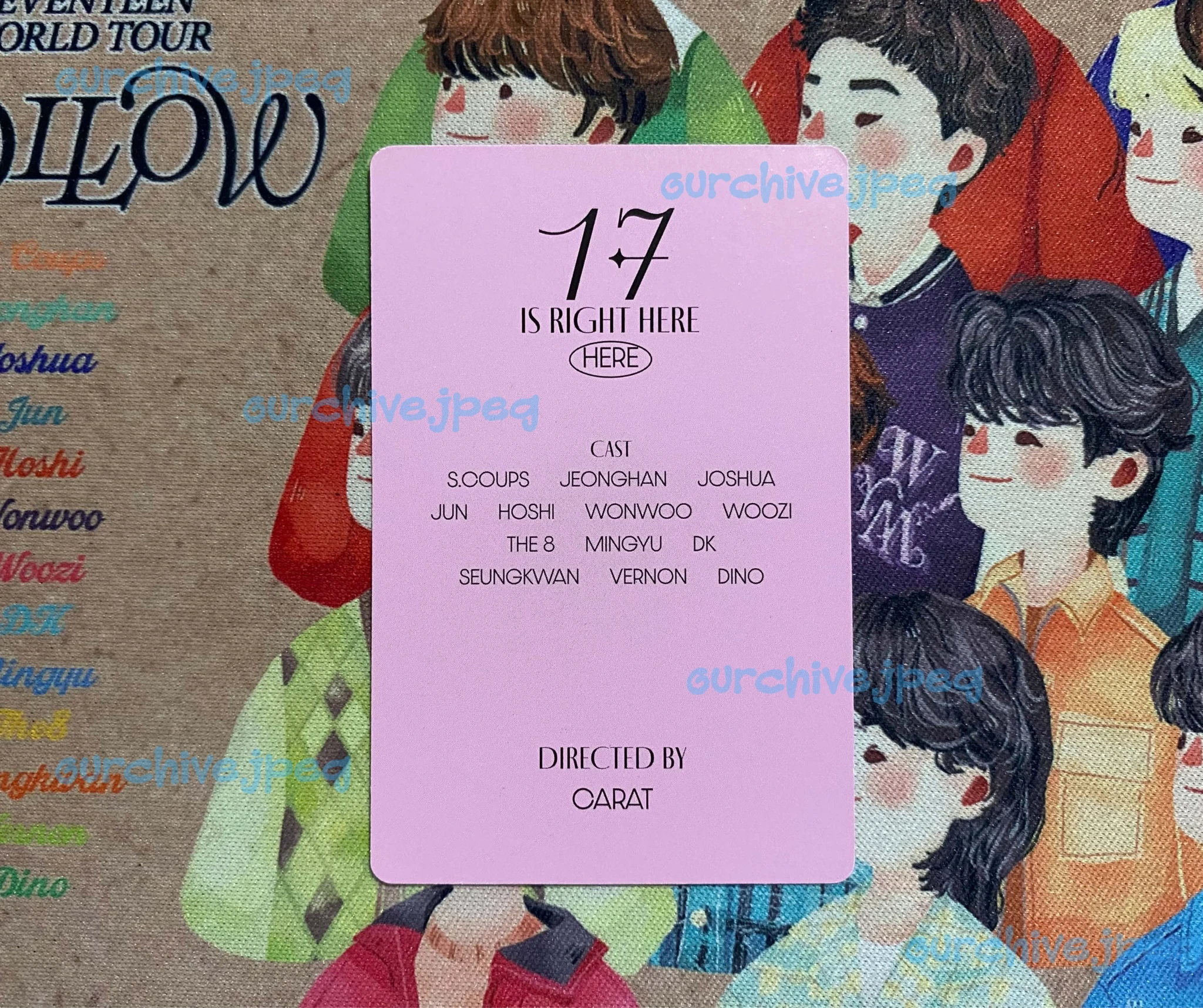 SEVENTEEN S.Coups SEVENTEEN - S.Coups - 17 IS RIGHT HERE Album album photocard here version listing photo 2