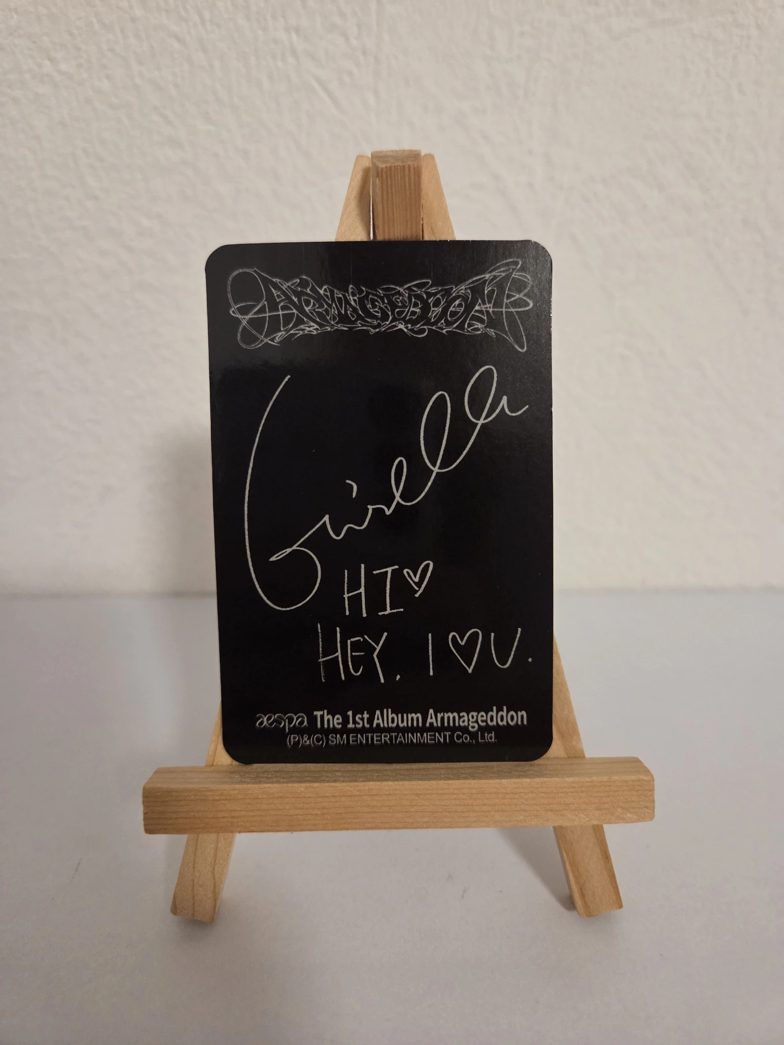 aespa Giselle aespa - Giselle - Armageddon Album EU exclusive album photocard listing photo 2