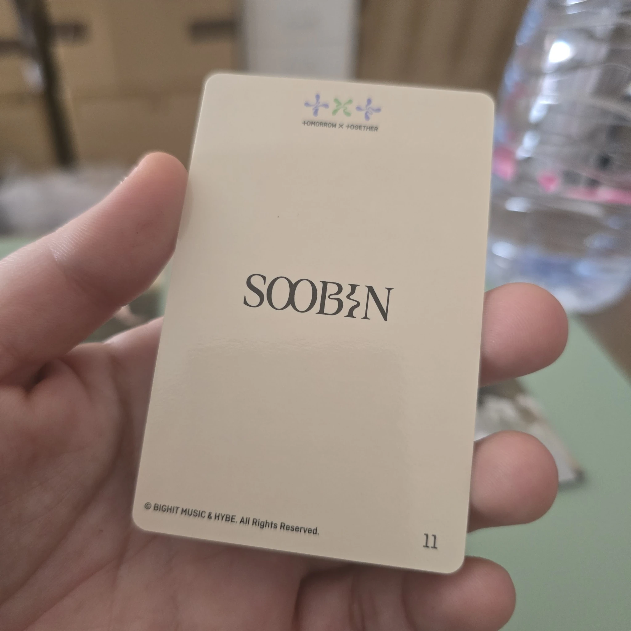 TOMORROW X TOGETHER Soobin TOMORROW X TOGETHER - Soobin - SWEET Album pop-up store weverse global shop (wvg) trading card listing photo 2