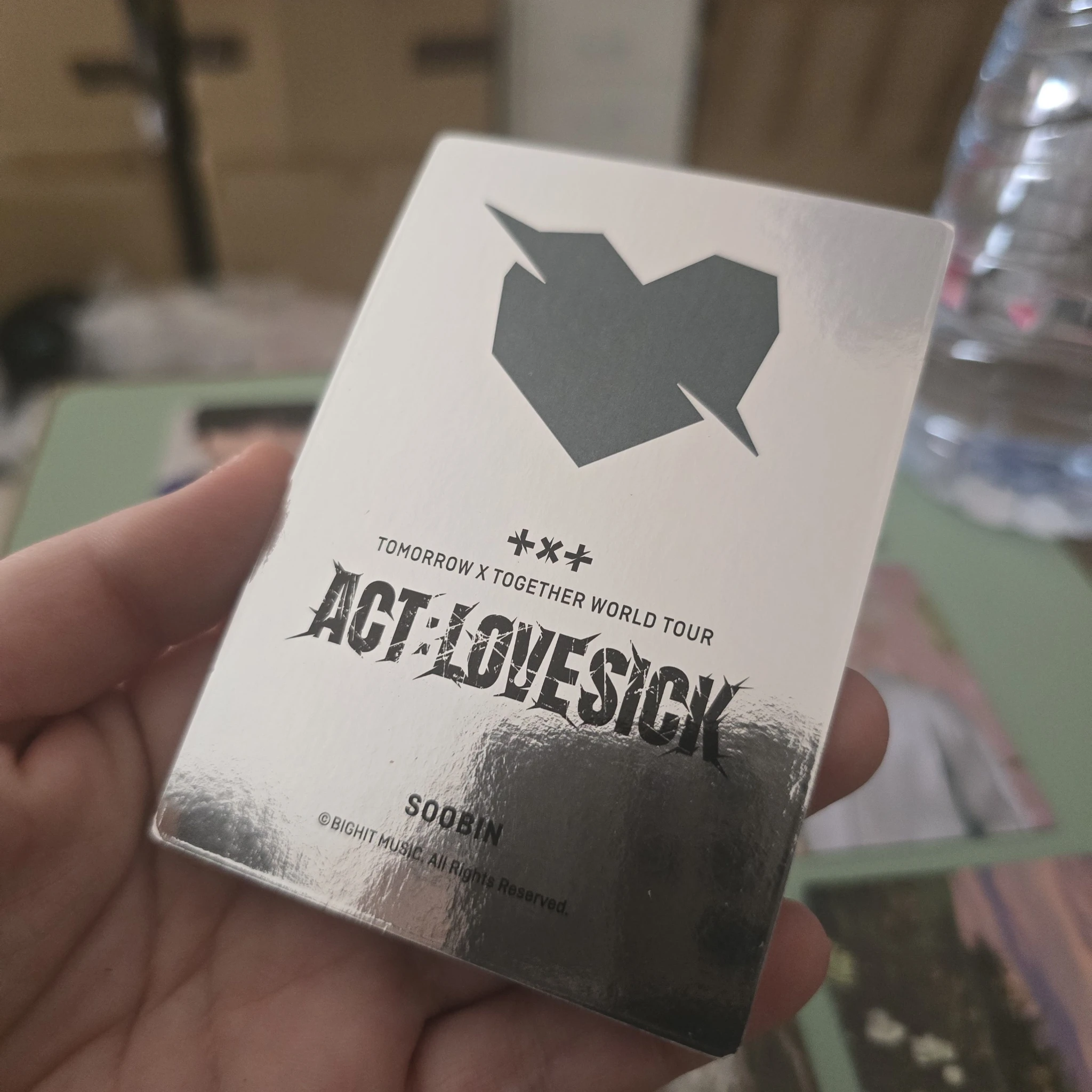TOMORROW X TOGETHER Soobin TOMORROW X TOGETHER - ACT:LOVE SICK Event mini photocard special version listing photo 2
