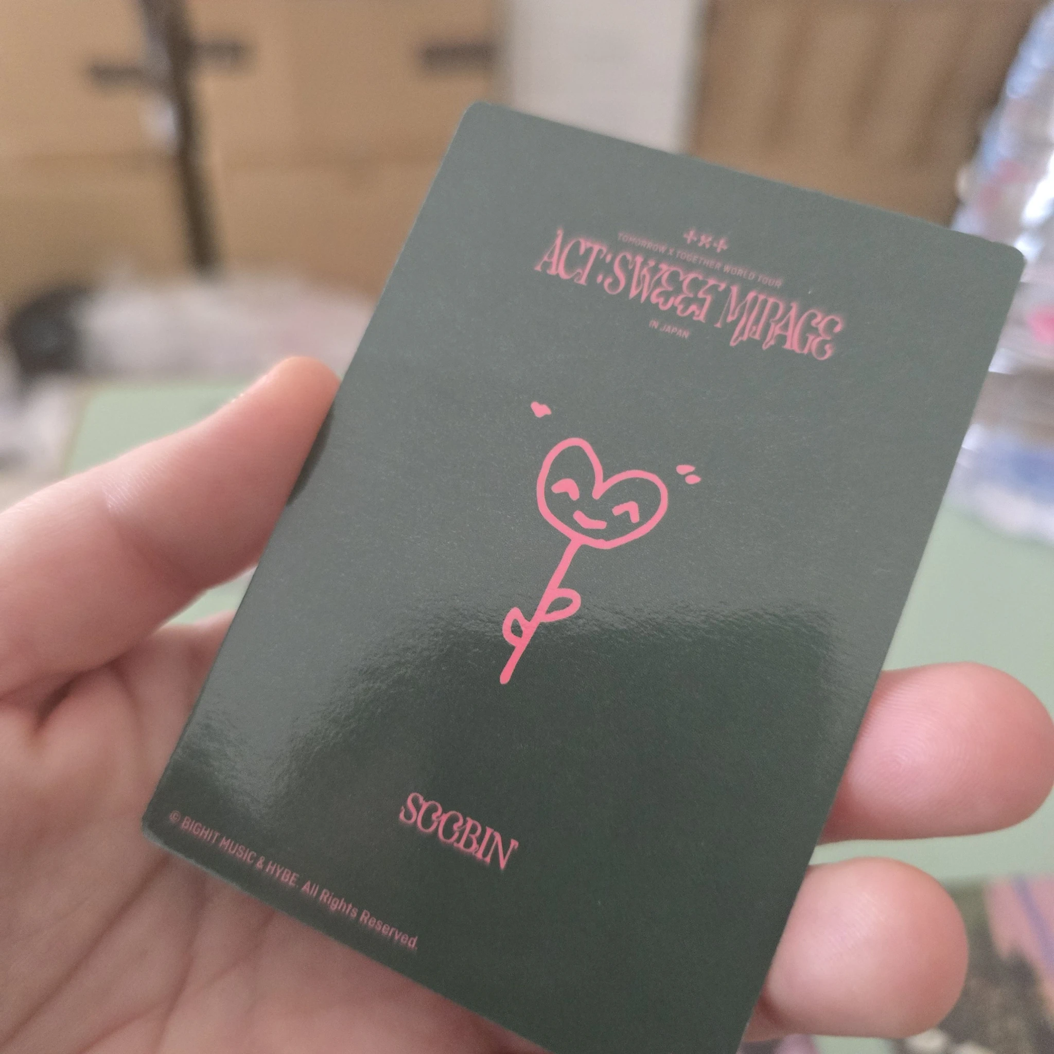 TOMORROW X TOGETHER Soobin TOMORROW X TOGETHER - Soobin - ACT:SWEET MIRAGE Event japan mini photocard listing photo 2