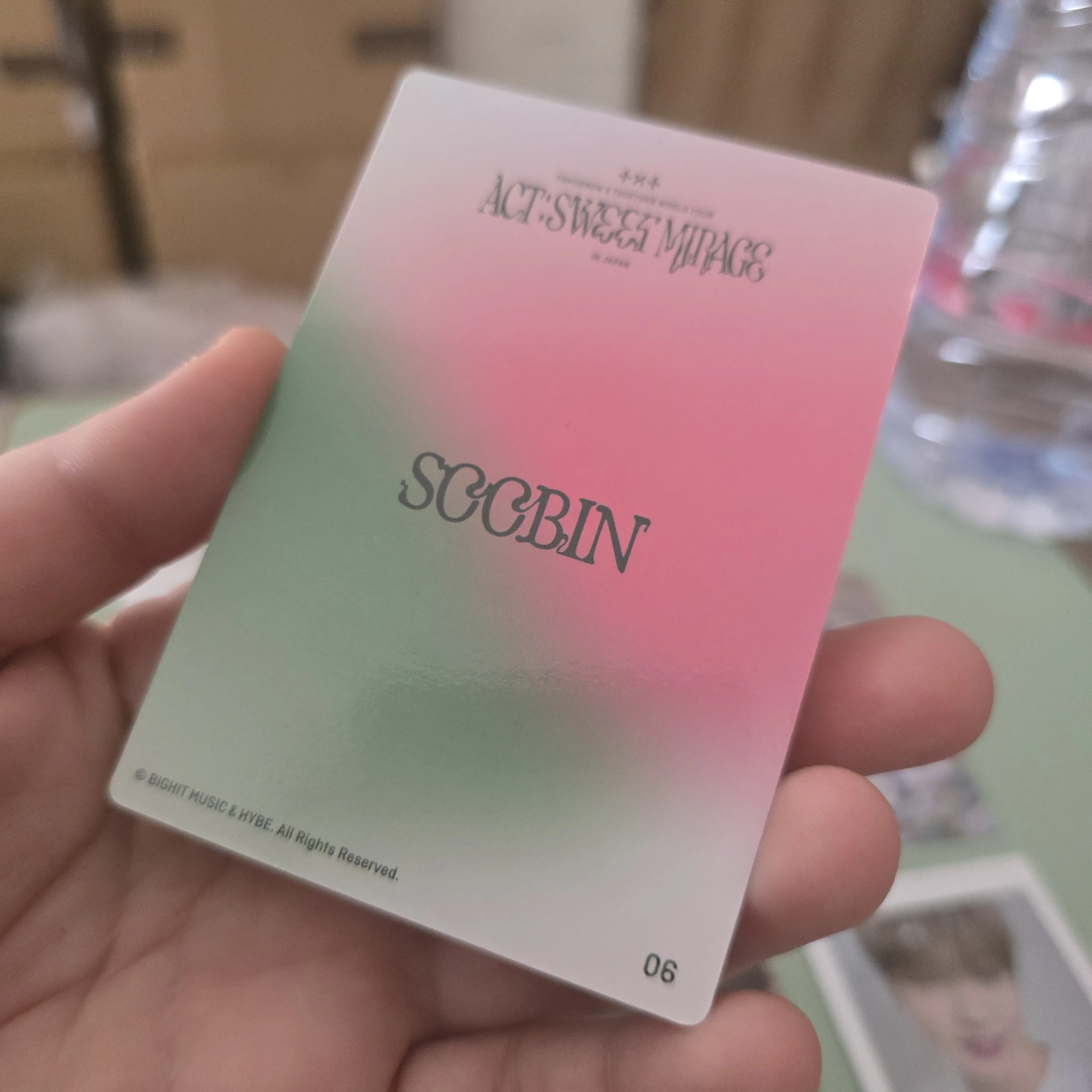 TOMORROW X TOGETHER Soobin TOMORROW X TOGETHER - Soobin - ACT:SWEET MIRAGE Event japan mini photocard listing photo 2