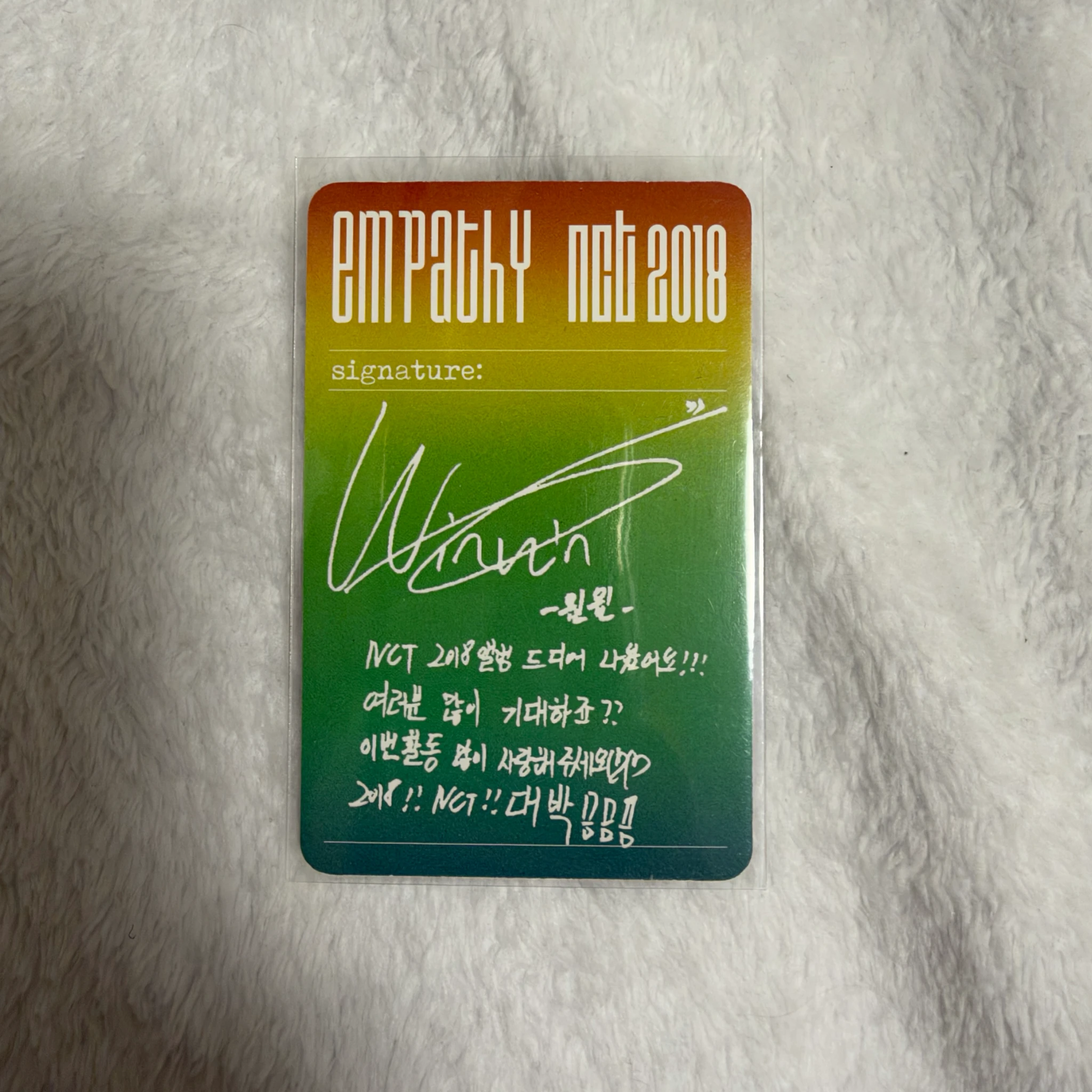NCT Winwin NCT - Winwin - NCT 2018 EMPATHY Album listing photo 2