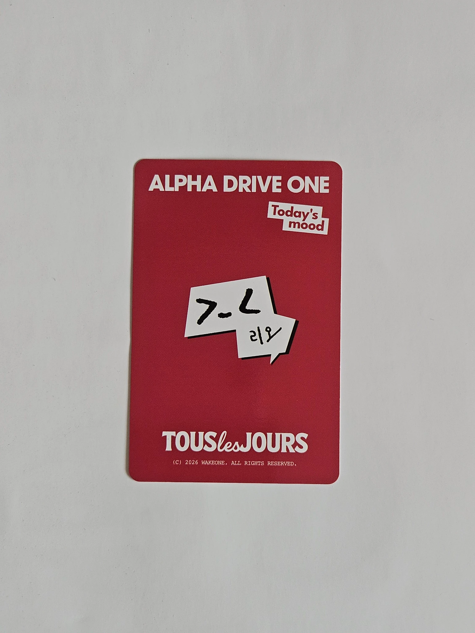 ALPHA DRIVE ONE Leo ALPHA DRIVE ONE - Leo - TOUS LES JOURS Collaboration Other photocard set brand collaboration heart version cake version listing photo 2