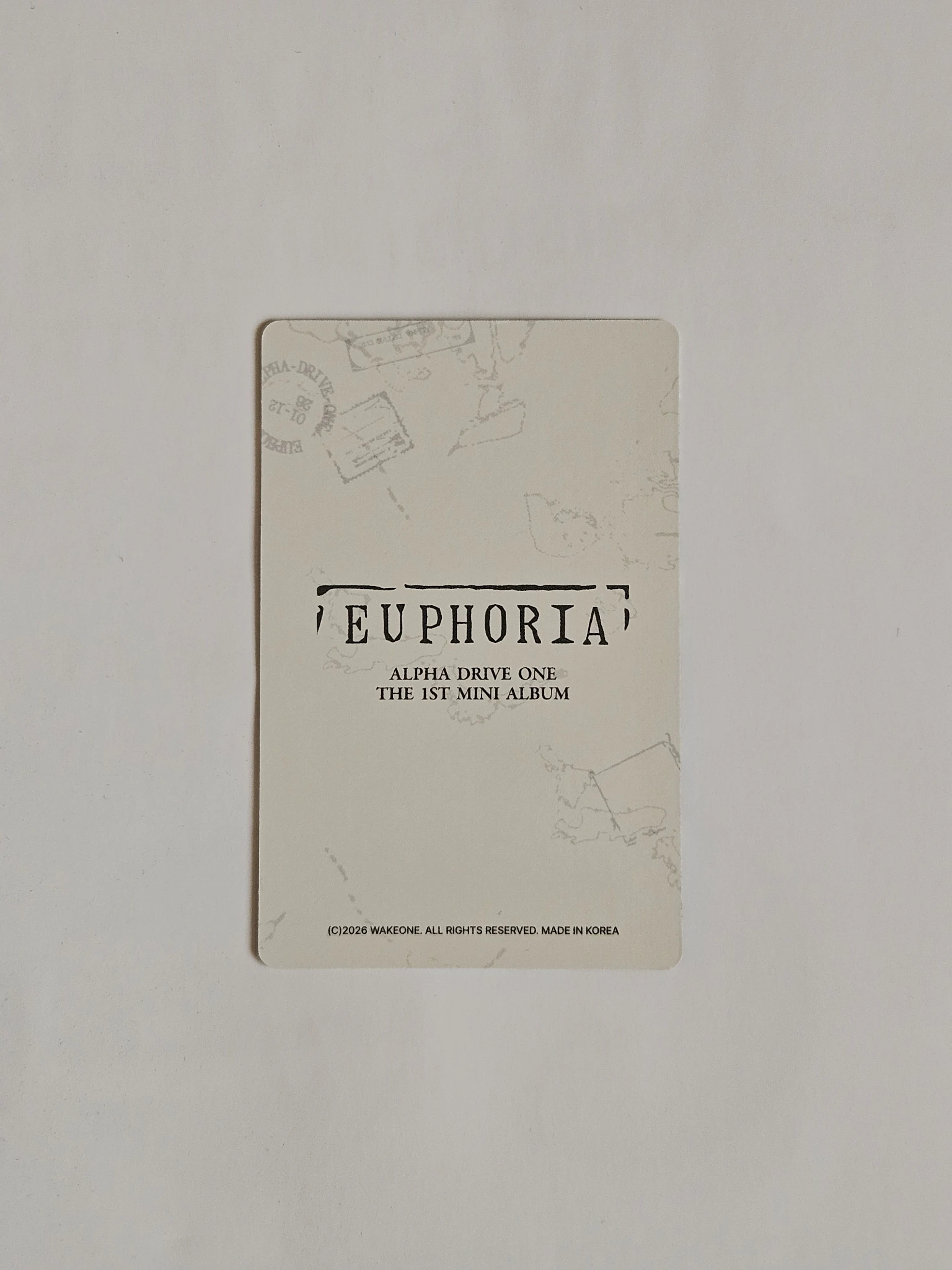 ALPHA DRIVE ONE Leo ALPHA DRIVE ONE - Leo - EUPHORIA Album merch photocard trading card star road version listing photo 2