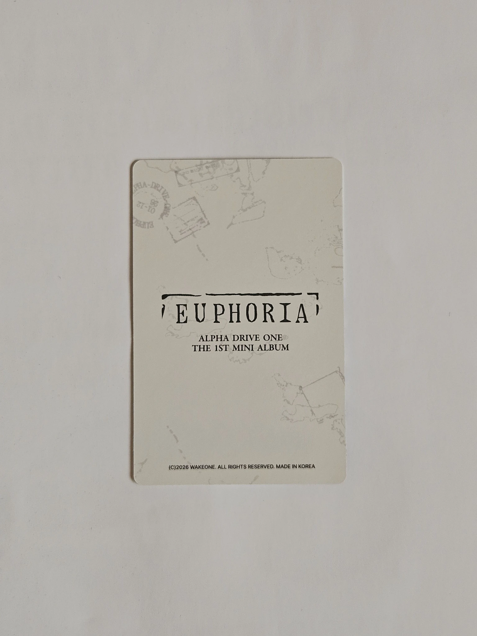 ALPHA DRIVE ONE Leo ALPHA DRIVE ONE - Leo - EUPHORIA Album merch photocard trading card star road version listing photo 2
