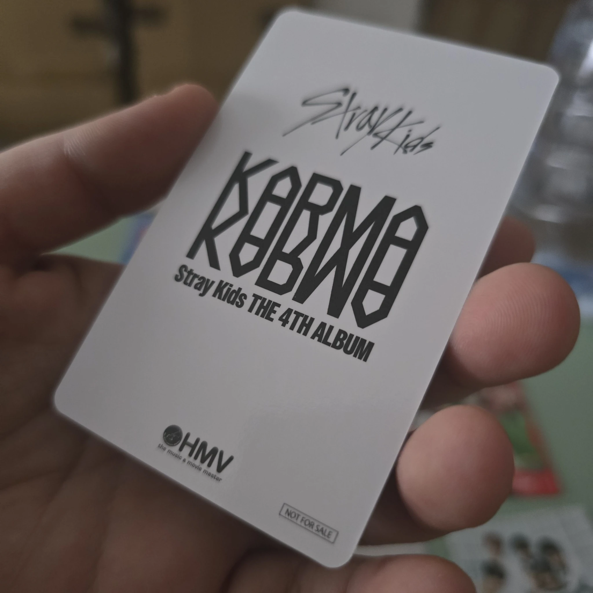 Stray Kids Stray Kids - KARMA Album hmv japan lucky draw (LD) B version listing photo 2