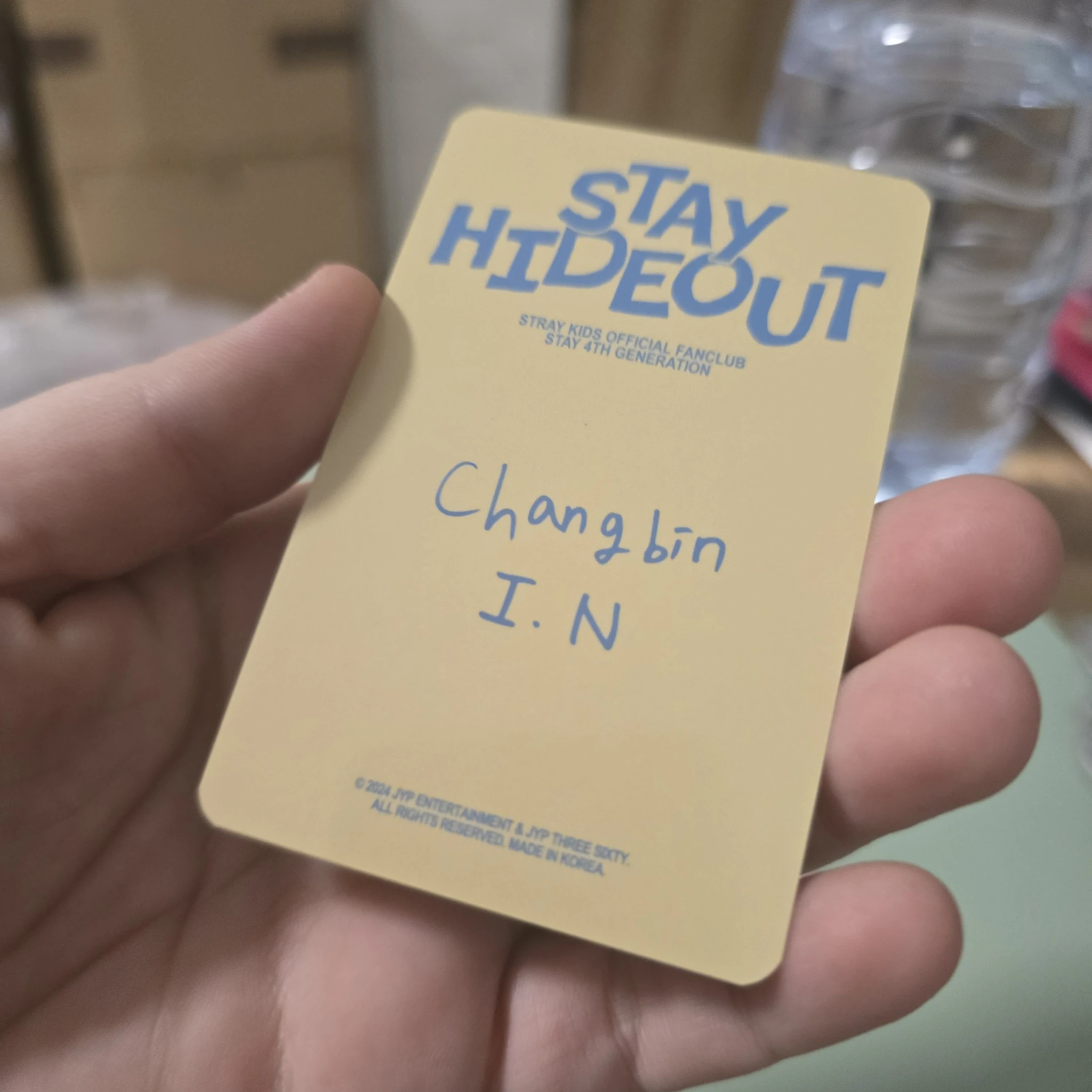 Stray Kids Stray Kids - Changbin & I.N - STAY Hideout Official Fan Club 4th Gen Other photocard set listing photo 2