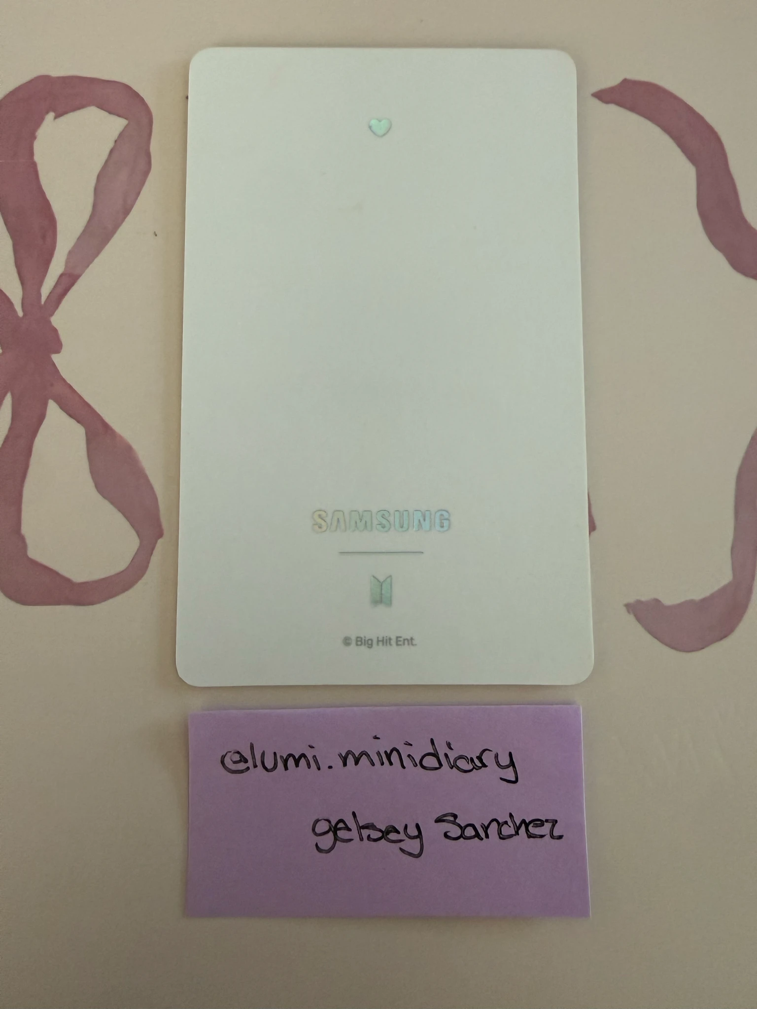 BTS Jimin BTS - Jimin - Samsung Other brand collaboration galaxy buds+ lenticular postcard samsung listing photo 2