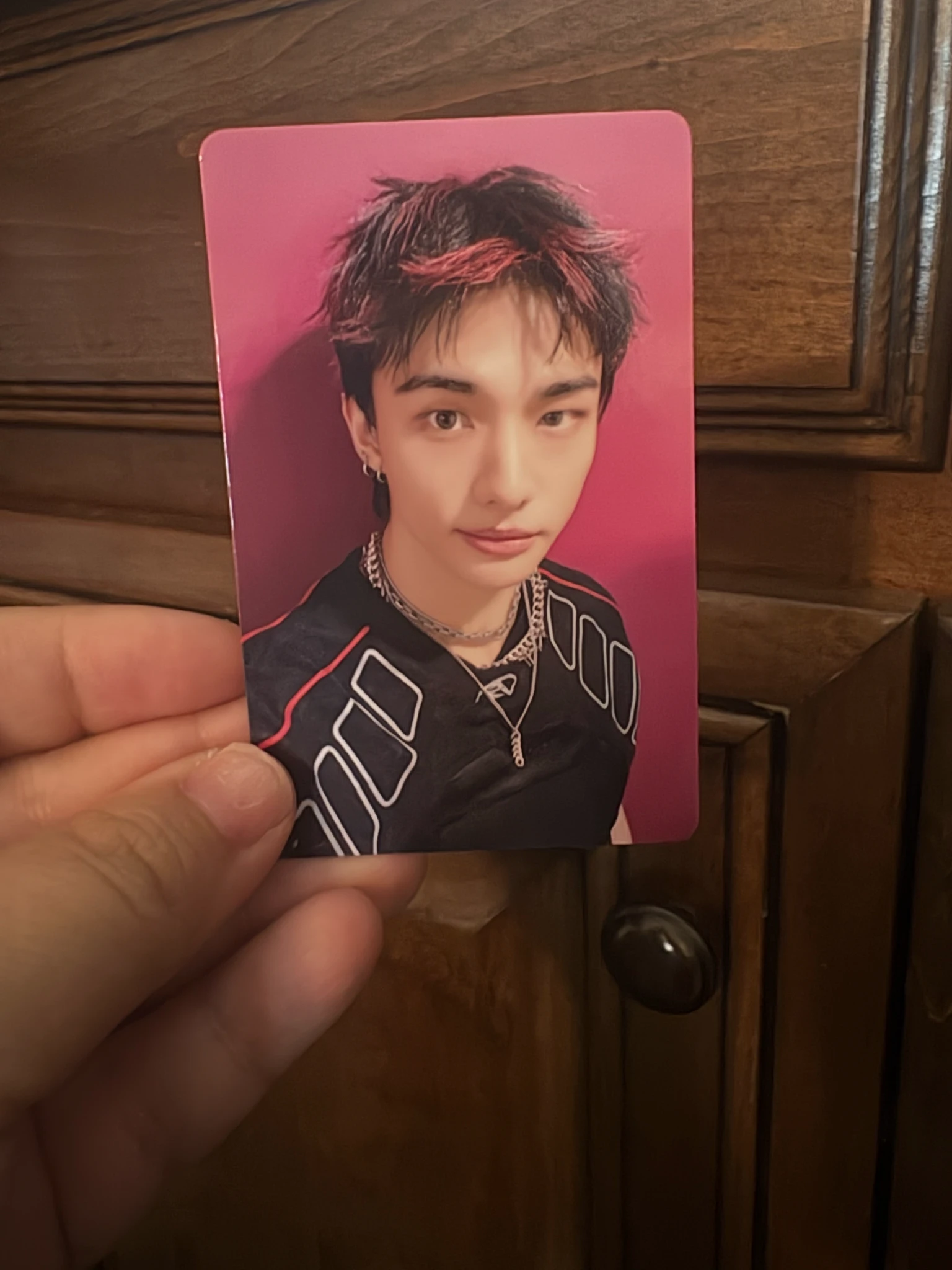 Stray Kids Hyunjin Stray Kids - Hyunjin - KARMA Album pre-order benefit (pob) KMStation round 3 listing photo 2