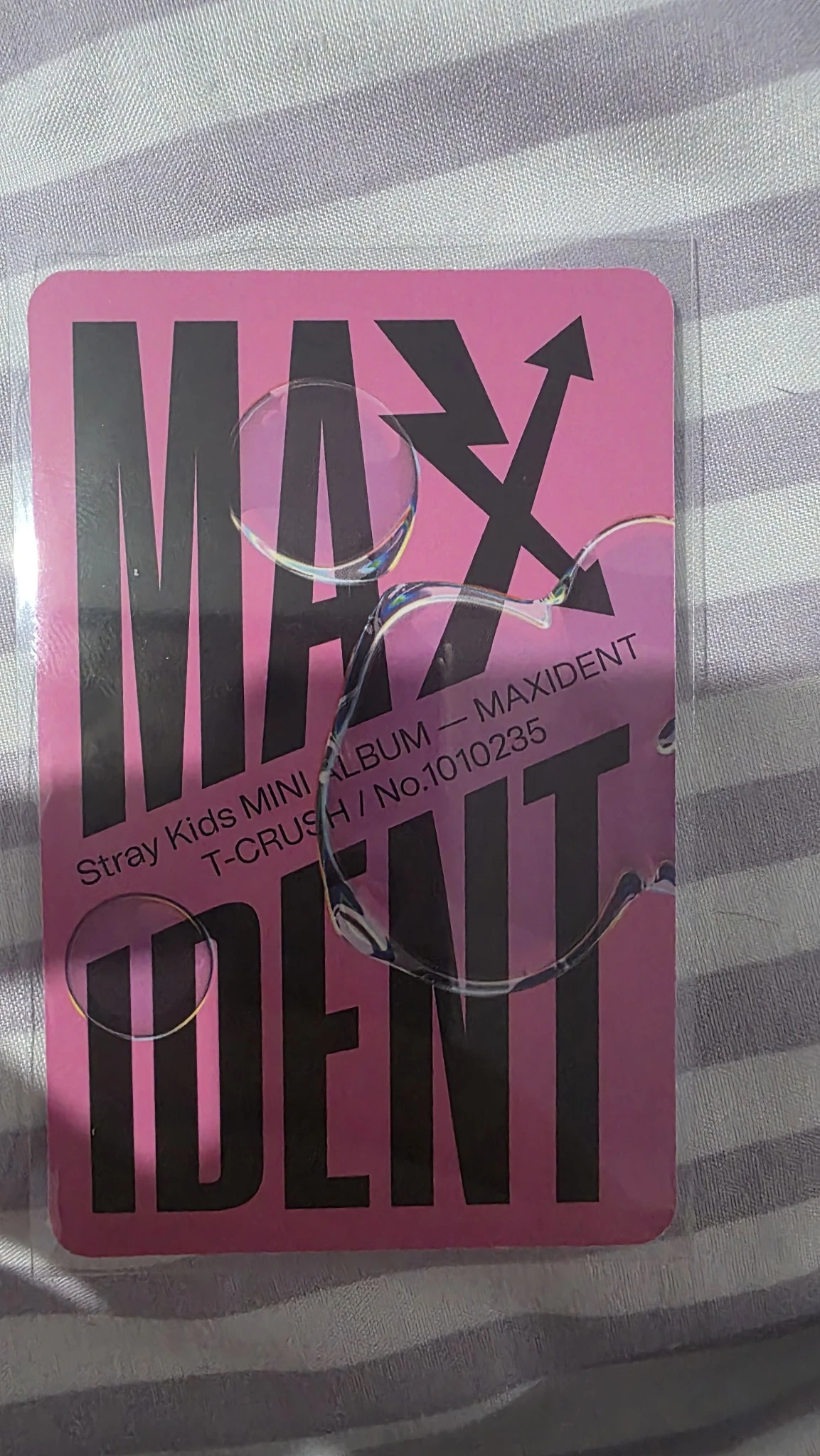 Stray Kids Changbin Stray Kids - Changbin - Maxident Album album photocard t-crush version listing photo 2