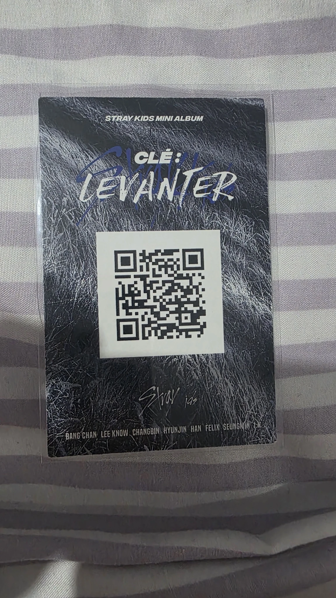 Stray Kids Changbin Stray Kids - Changbin - Clé: Levanter Album album photocard blue border ver. listing photo 2